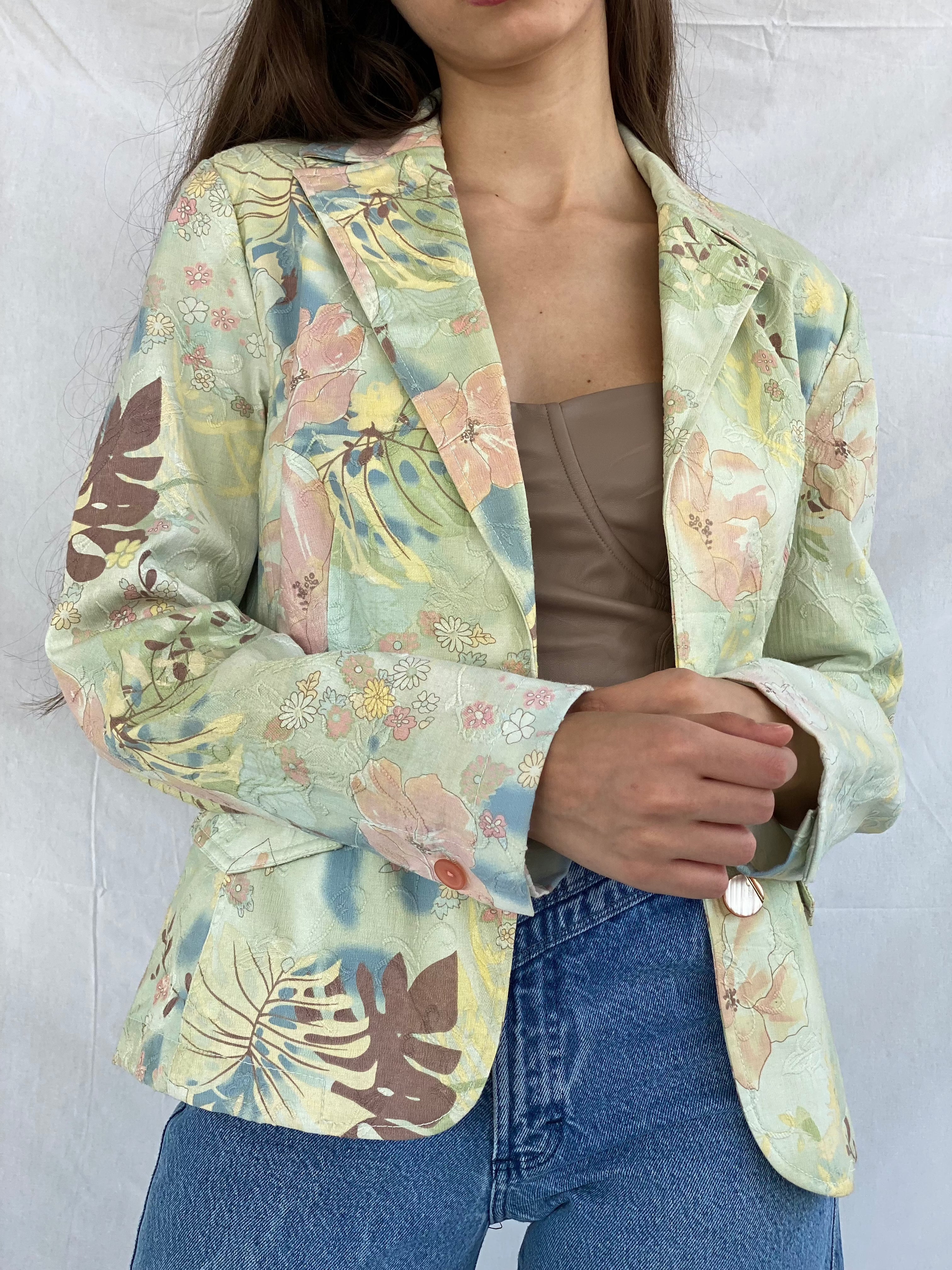 OECILIA CLASSICS Blazer - Balagan Vintage Blazer 00s, 90s, blazer, floral print, outerwear, prints, vintage, vintage blazer, women