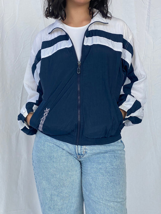 REEBOK Windbreaker Jacket - Balagan Vintage Windbreaker Jacket 90s, Coats&Jackets, nylon, outerwear, Reebok, vintage, windbreaker, windbreaker jacket, Women's Windbreaker Jackets