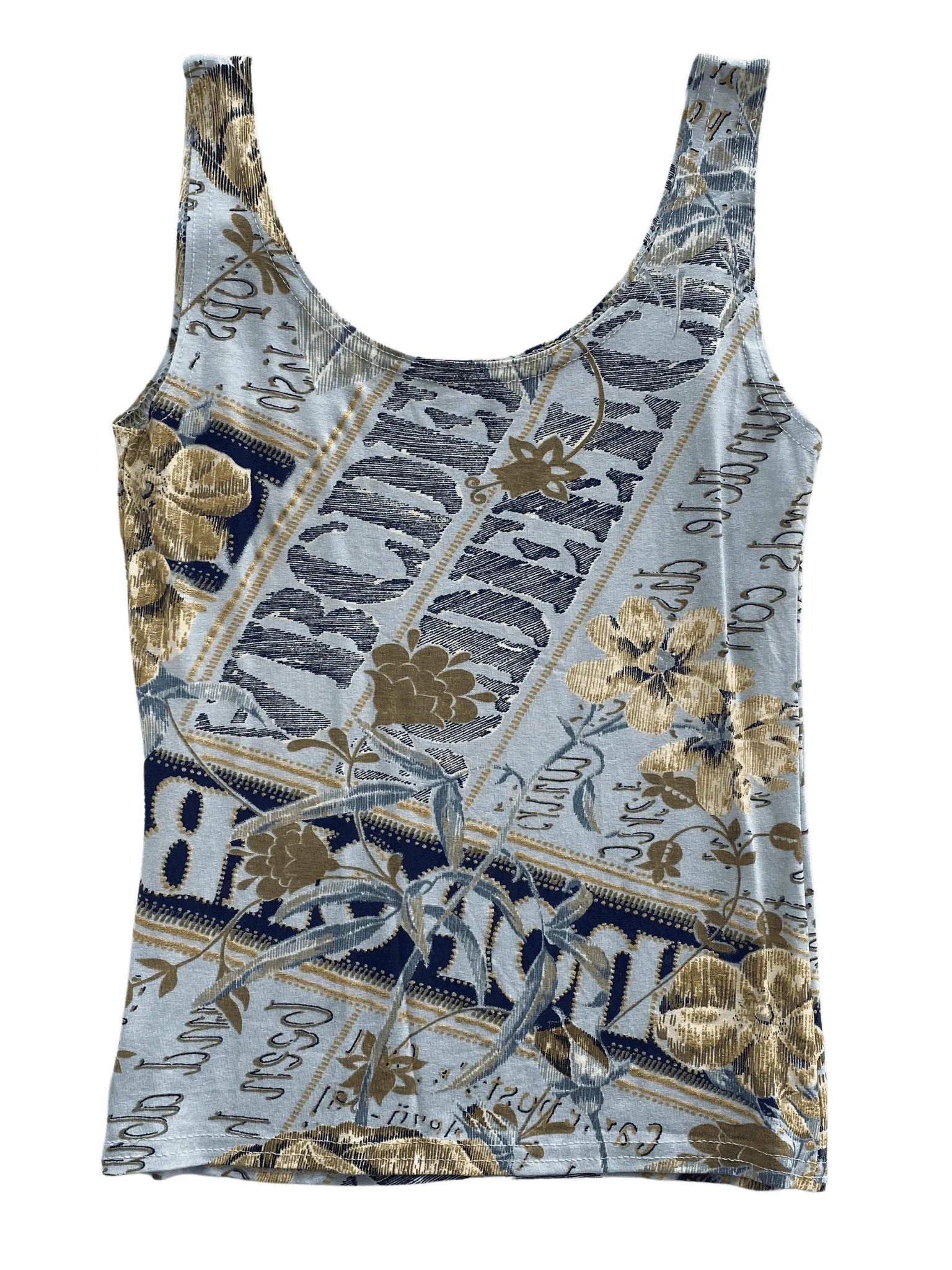 Sleeveless Graphic Top - Balagan Vintage Sleeveless Top 00s, graphic top, vintage