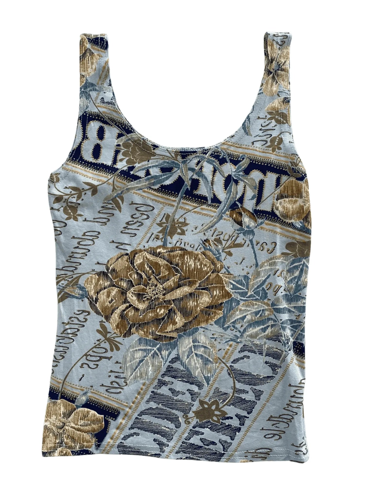 Sleeveless Graphic Top - Balagan Vintage Sleeveless Top 00s, graphic top, vintage