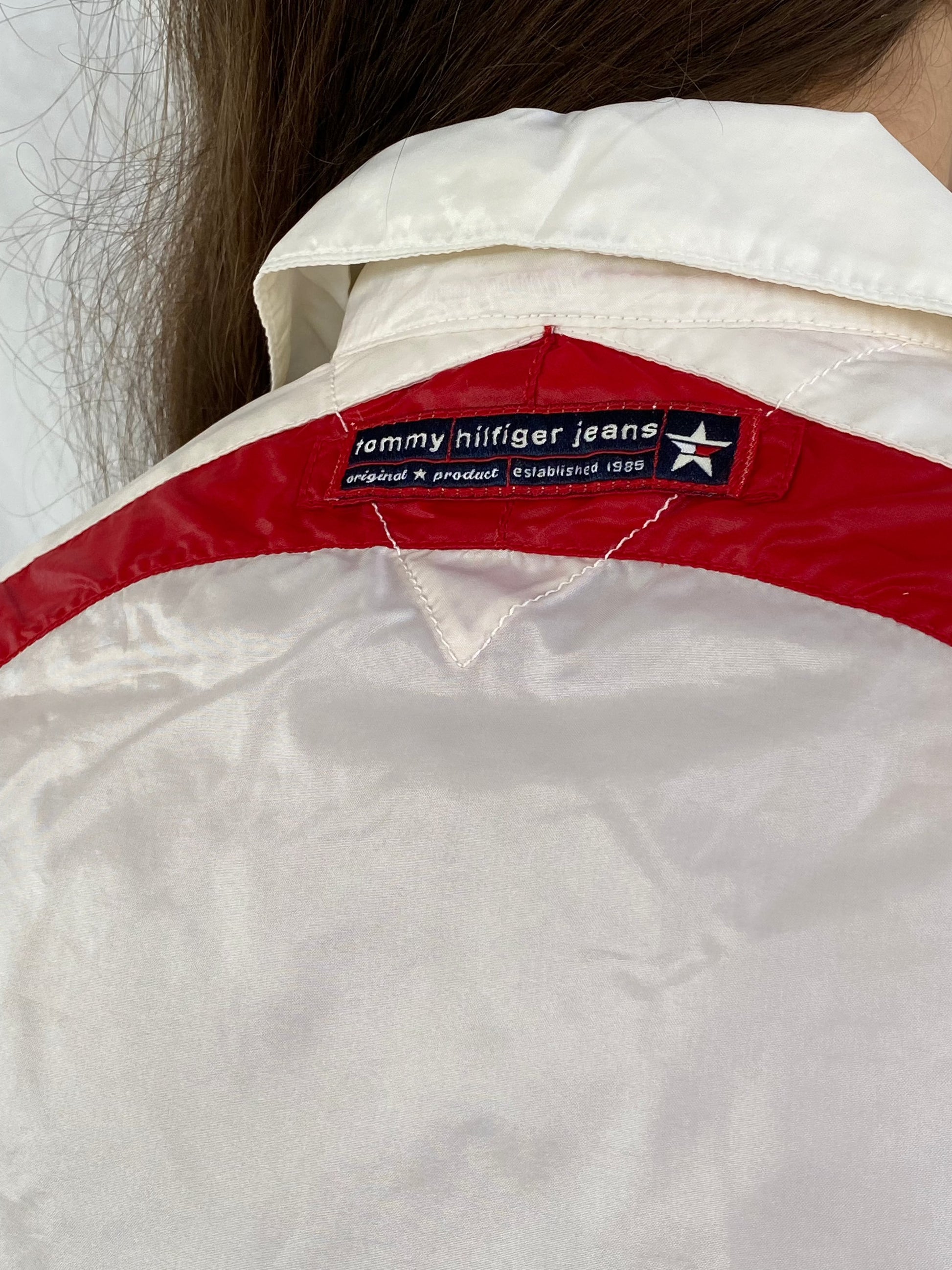 Tommy Jeans Windbreaker Jacket - Balagan Vintage Windbreaker Jacket 00s, Coats&Jackets, Deals, outerwear, Tommy hilfiger, Tommy jeans, vintage, vintage windbreaker, windbreaker, windbreaker jacket, women, Women's Windbreaker Jackets