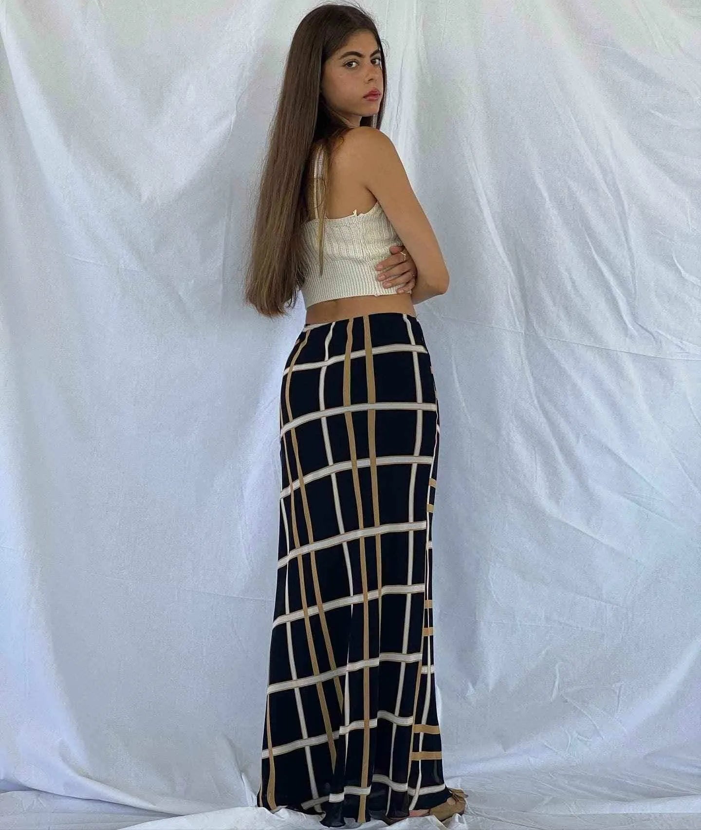 Vintage 00s AXARA Striped Skirt - Balagan Vintage Maxi Skirt maxi skirt, skirt, striped skirt, women skirt