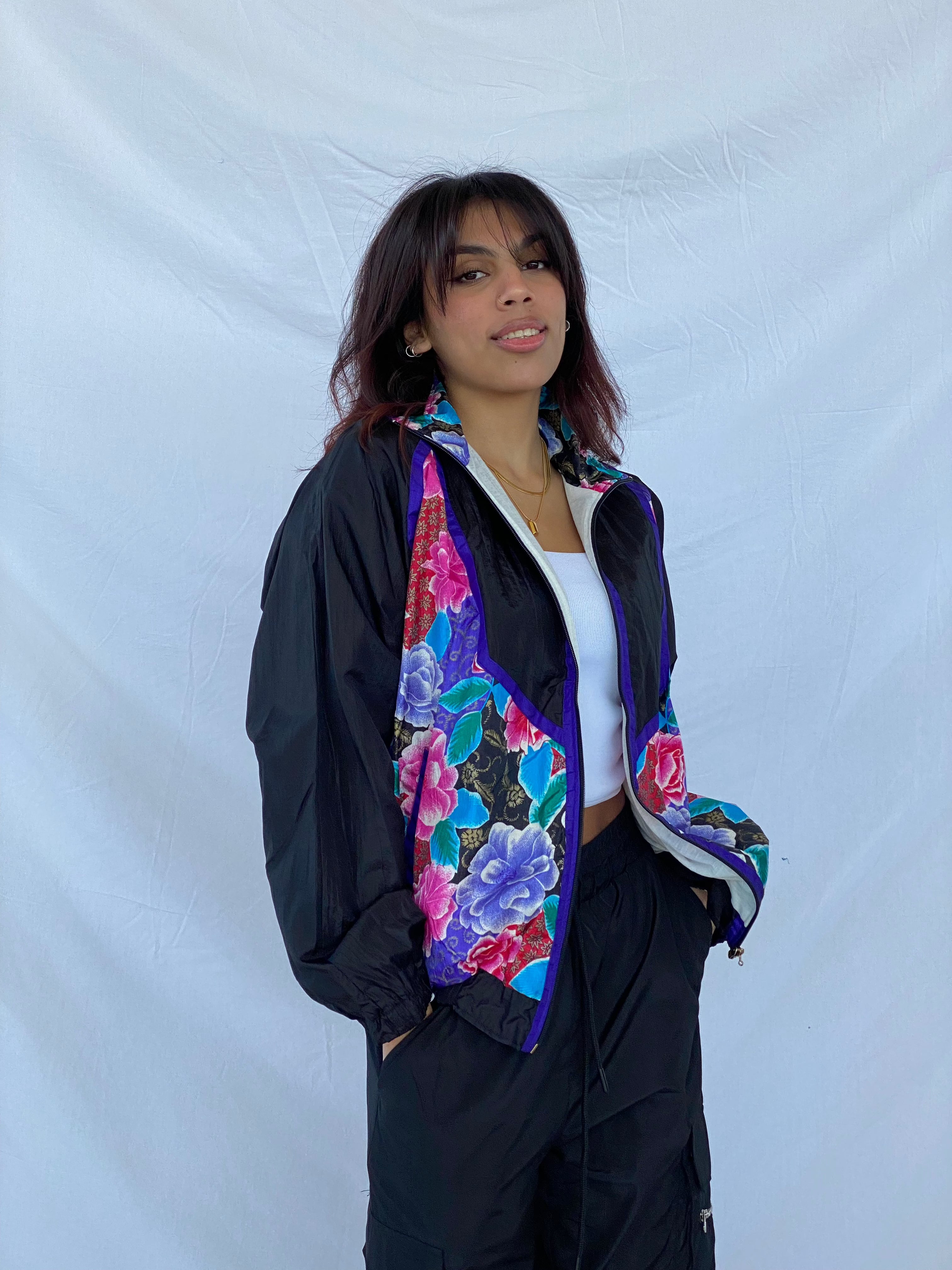Vintage 80s/90s Windbreaker Jacket - Balagan Vintage Windbreaker Jacket 90s, jacket, nylon, outerwear, vintage, windbreaker, windbreaker jacket