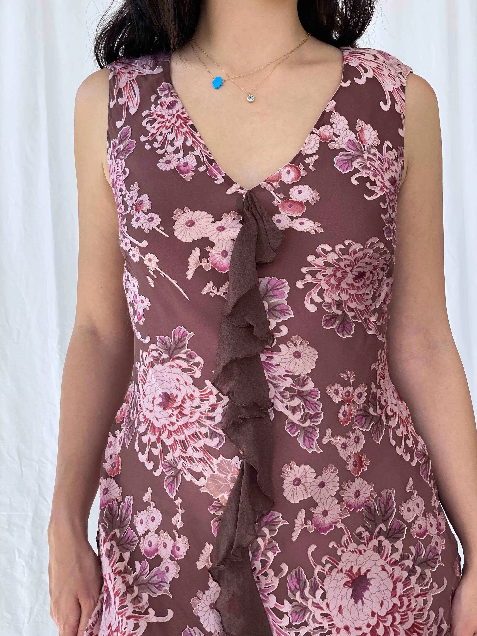 Vintage 90s Monsoon Dress - Balagan Vintage Midi Dress 90s dress, Batoul, Deals, floral, floral dress, midi dress