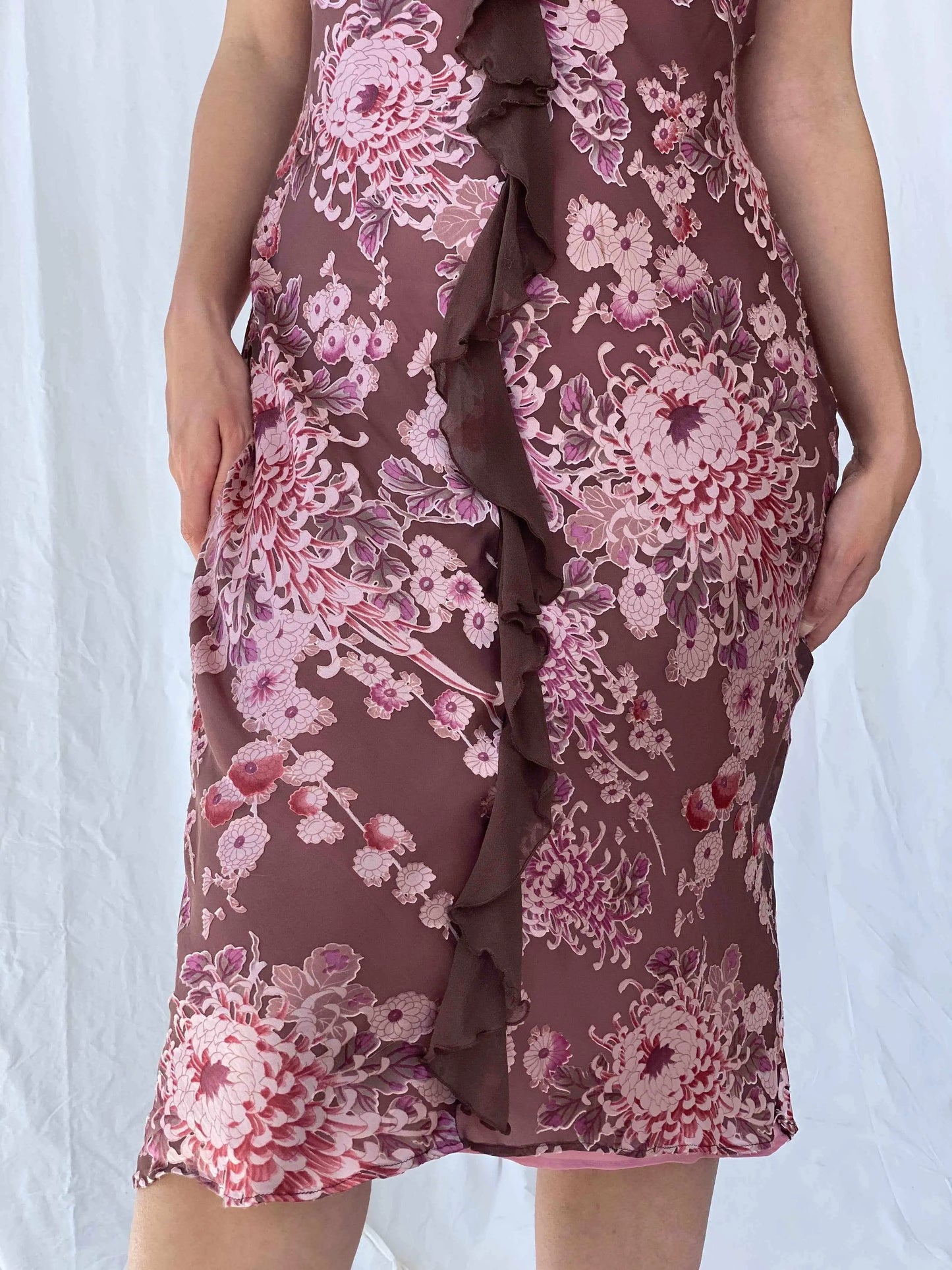 Vintage 90s Monsoon Dress - Balagan Vintage Midi Dress 90s dress, Batoul, Deals, floral, floral dress, midi dress