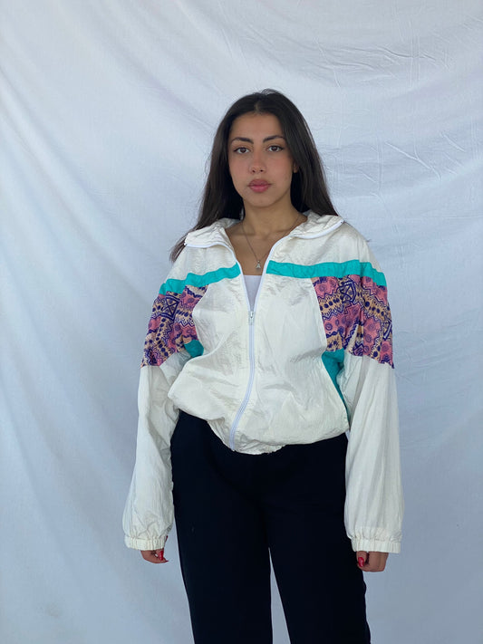 Vintage A.K.I.T.A Wear Windbreaker Jacket - Balagan Vintage Windbreaker Jacket 90s, Coats&Jackets, jacket, nylon, outerwear, vintage, windbreaker, windbreaker jacket, Women's Windbreaker Jackets