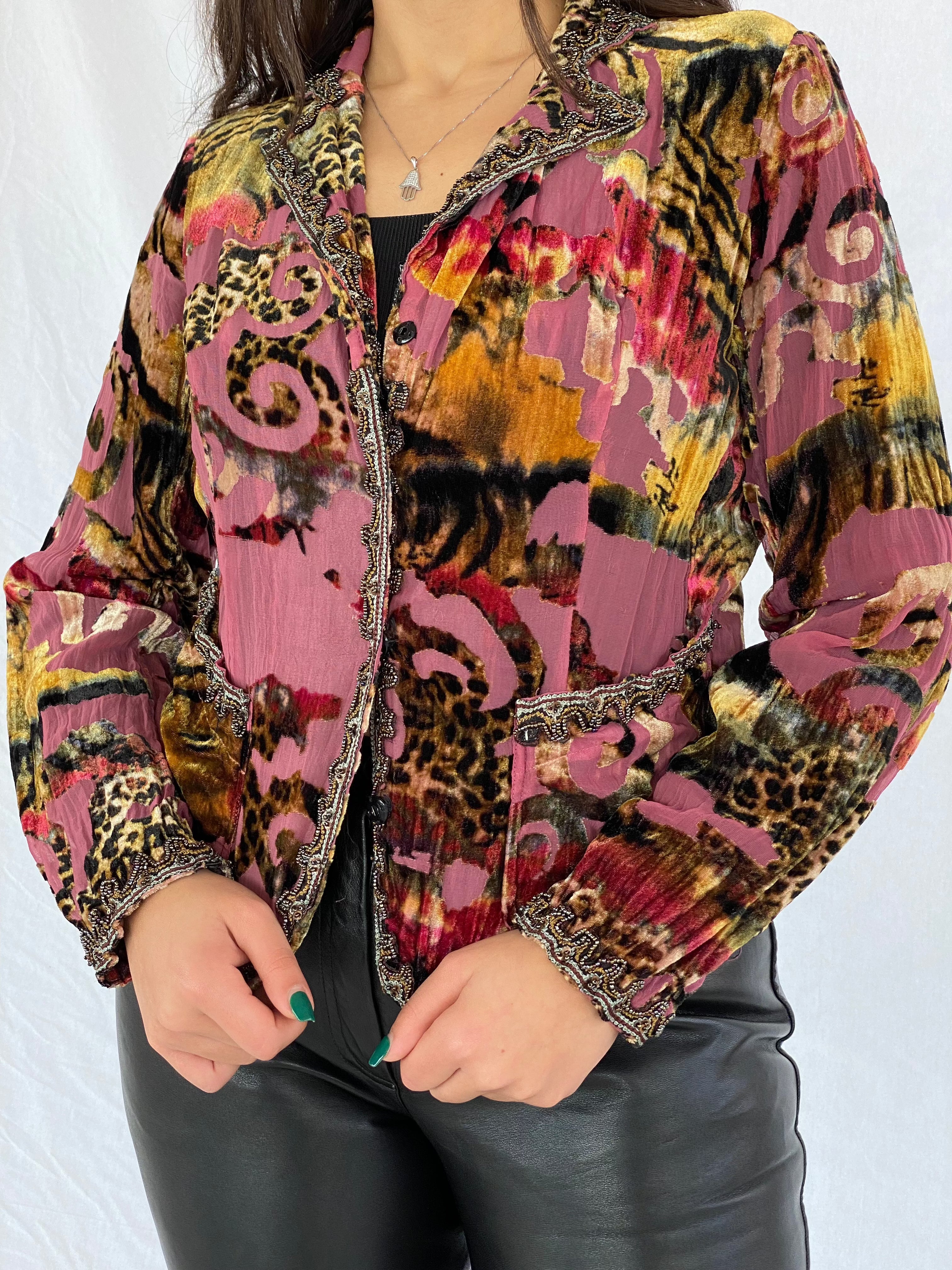 Vintage ALBERTO MAKALI Velvet Shirt - Balagan Vintage Velvet Shirt 90s, full sleeve shirt, outerwear, velvet, vintage