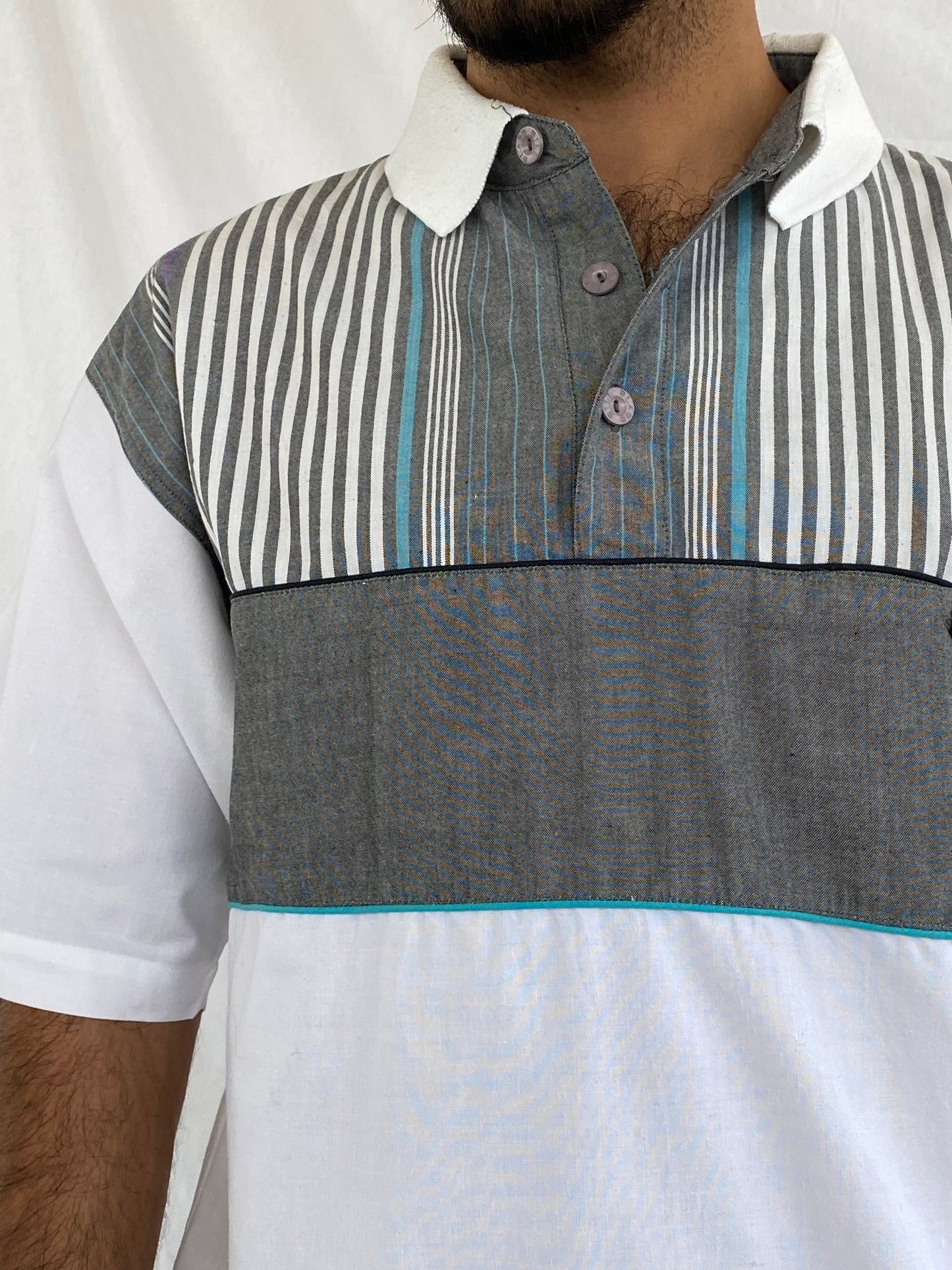 Vintage Bill Blass Menswear Top - Balagan Vintage Half Sleeve Top Deals, formal, golf top, half sleeve shirt, men, men top, streetwear, top, vintage