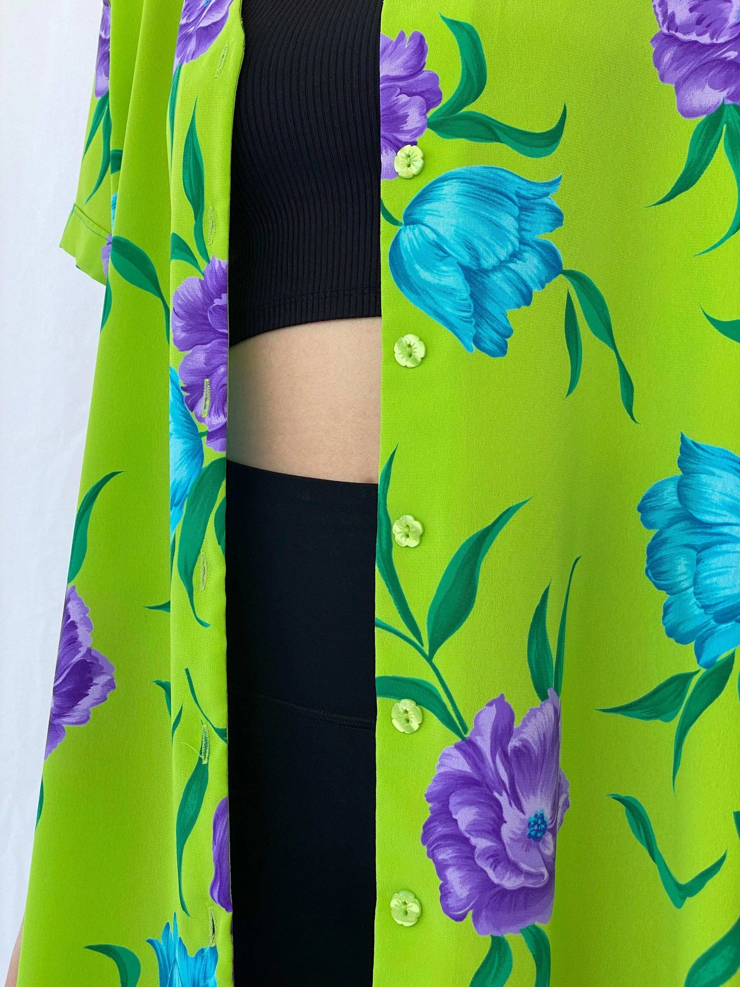 Vintage CERVELLE Shirt - Balagan Vintage Half Sleeve Shirt Deals, floral, floral shirt, Mira