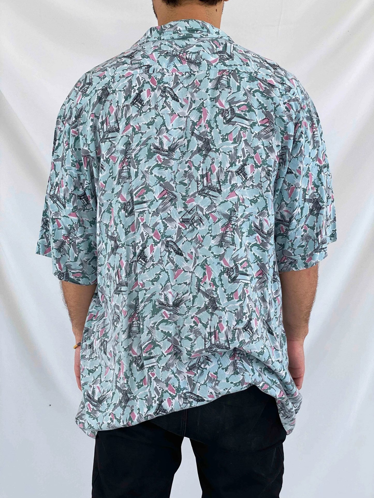 Vintage CHASER Printed Shirt - Balagan Vintage Half Sleeve Shirt crazy print, Deals, half sleeve shirt, men, mens shirt, oversized, oversized shirt, printed shirt, retro, shirt, streetwear, summer, techno, techno wear, unisex