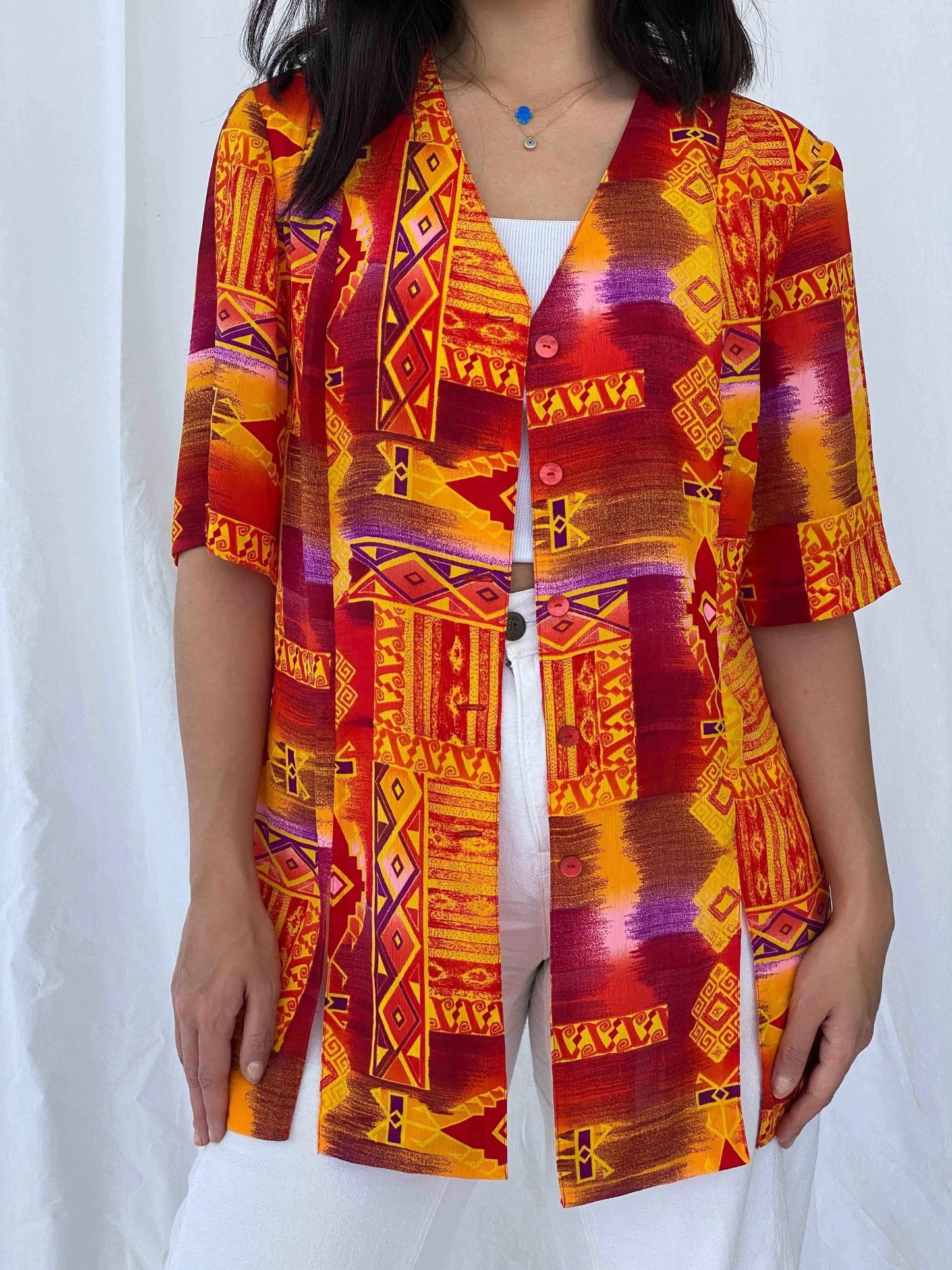 Vintage Cuitard Printed Shirt - Balagan Vintage Half Sleeve Shirt 90s, Batoul, Deals, half sleeve shirt, printed shirt