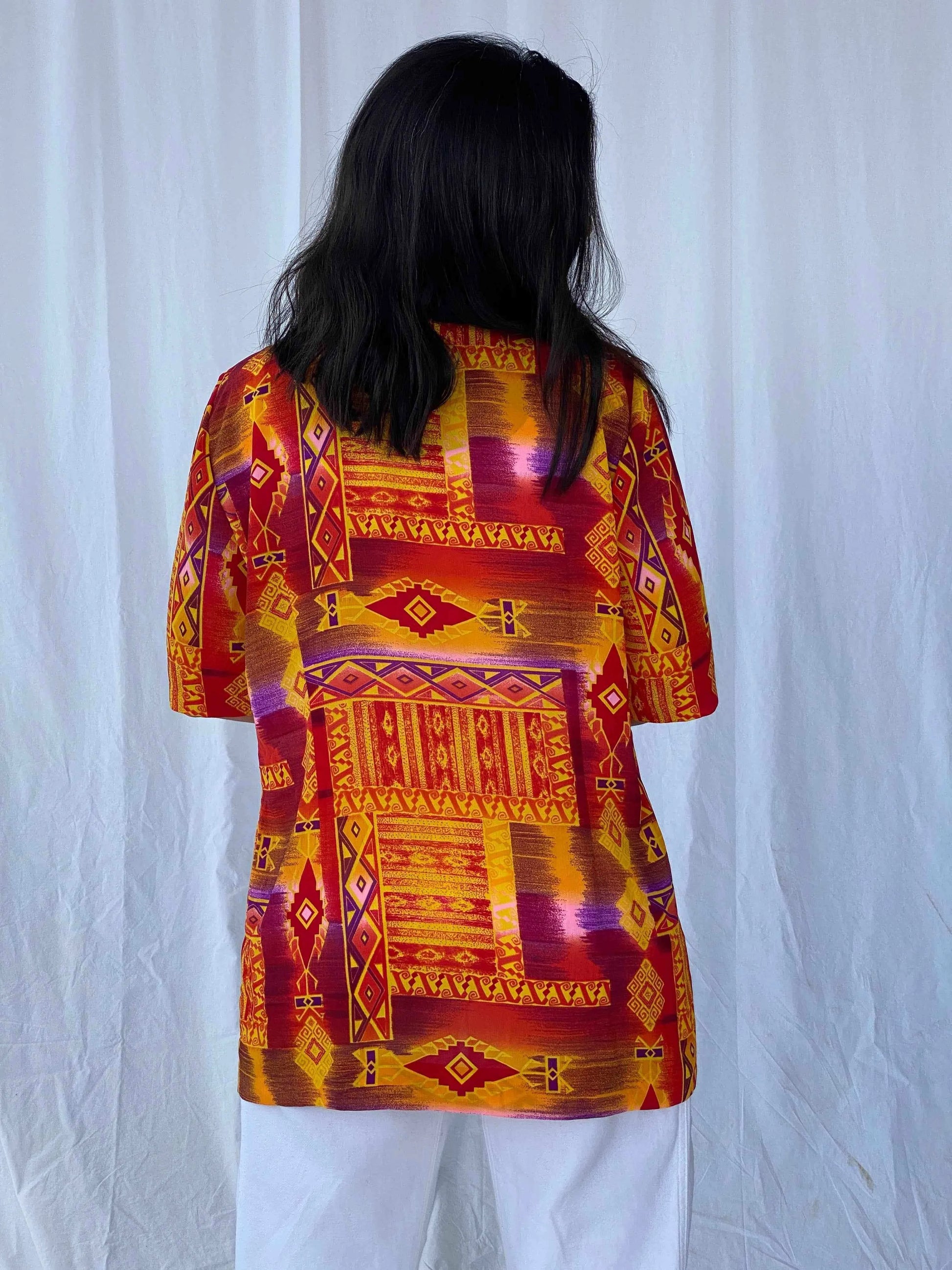 Vintage Cuitard Printed Shirt - Balagan Vintage Half Sleeve Shirt 90s, Batoul, Deals, half sleeve shirt, printed shirt