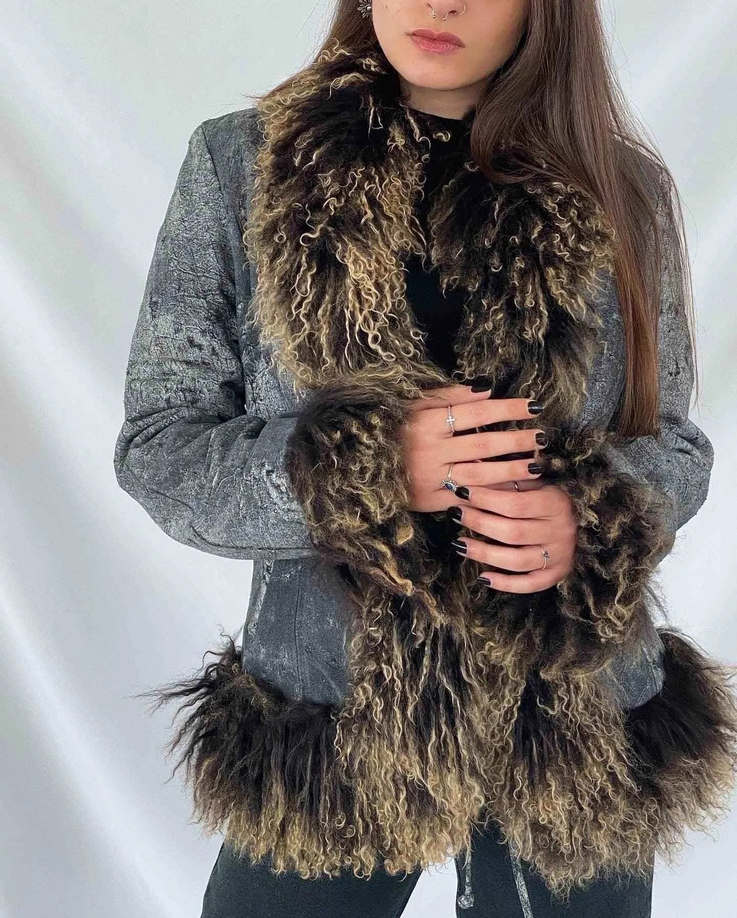 Vintage Douglas Genuine Leather jacket - Balagan Vintage Leather Jacket faux fur, fur, genuine leather, genuine leather jacket, jacket, leather, leather jacket