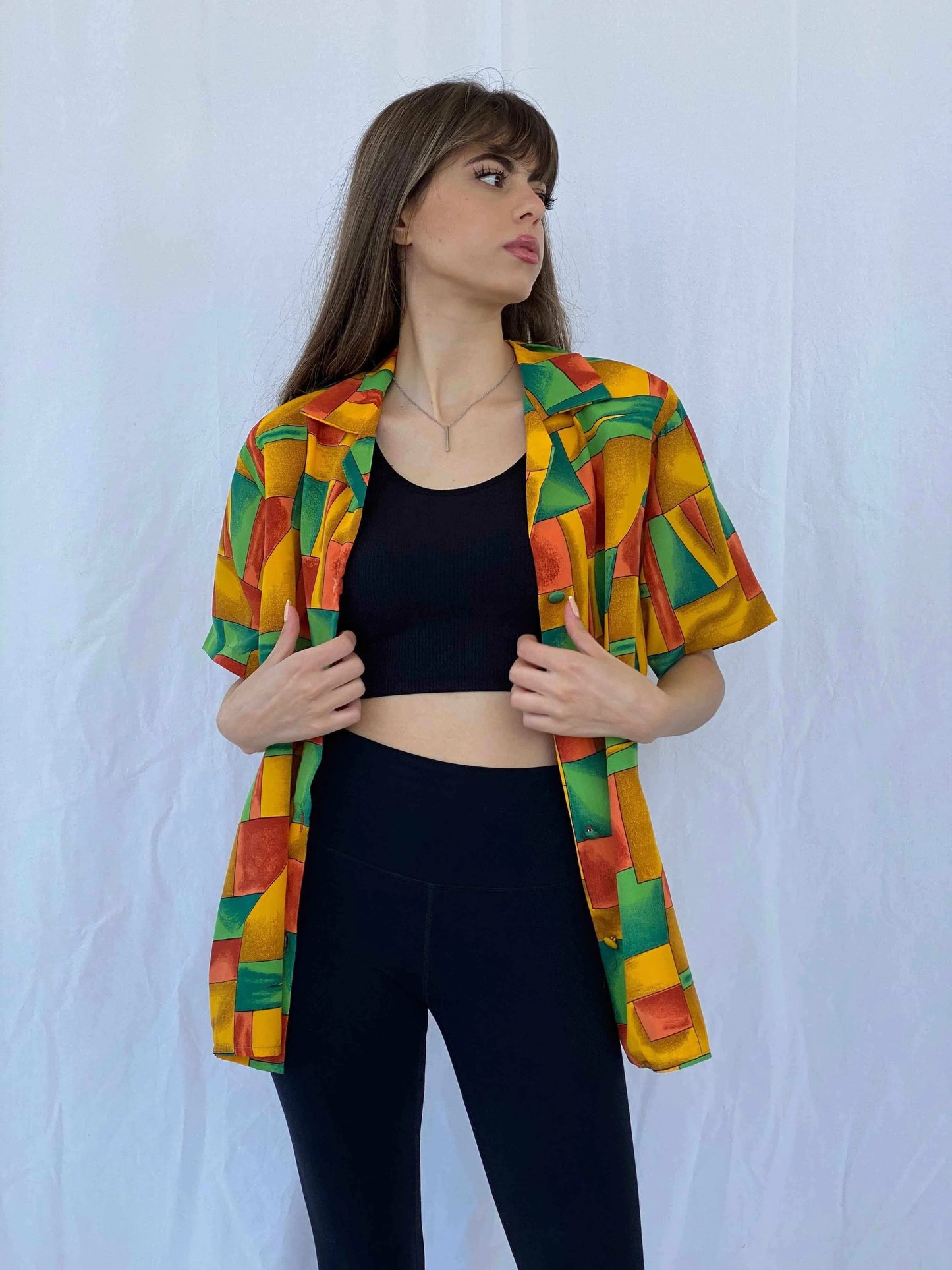 Vintage Fashions by Anita Shirt - Balagan Vintage Half Sleeve Shirt Deals, Mira, multicolored, shirt