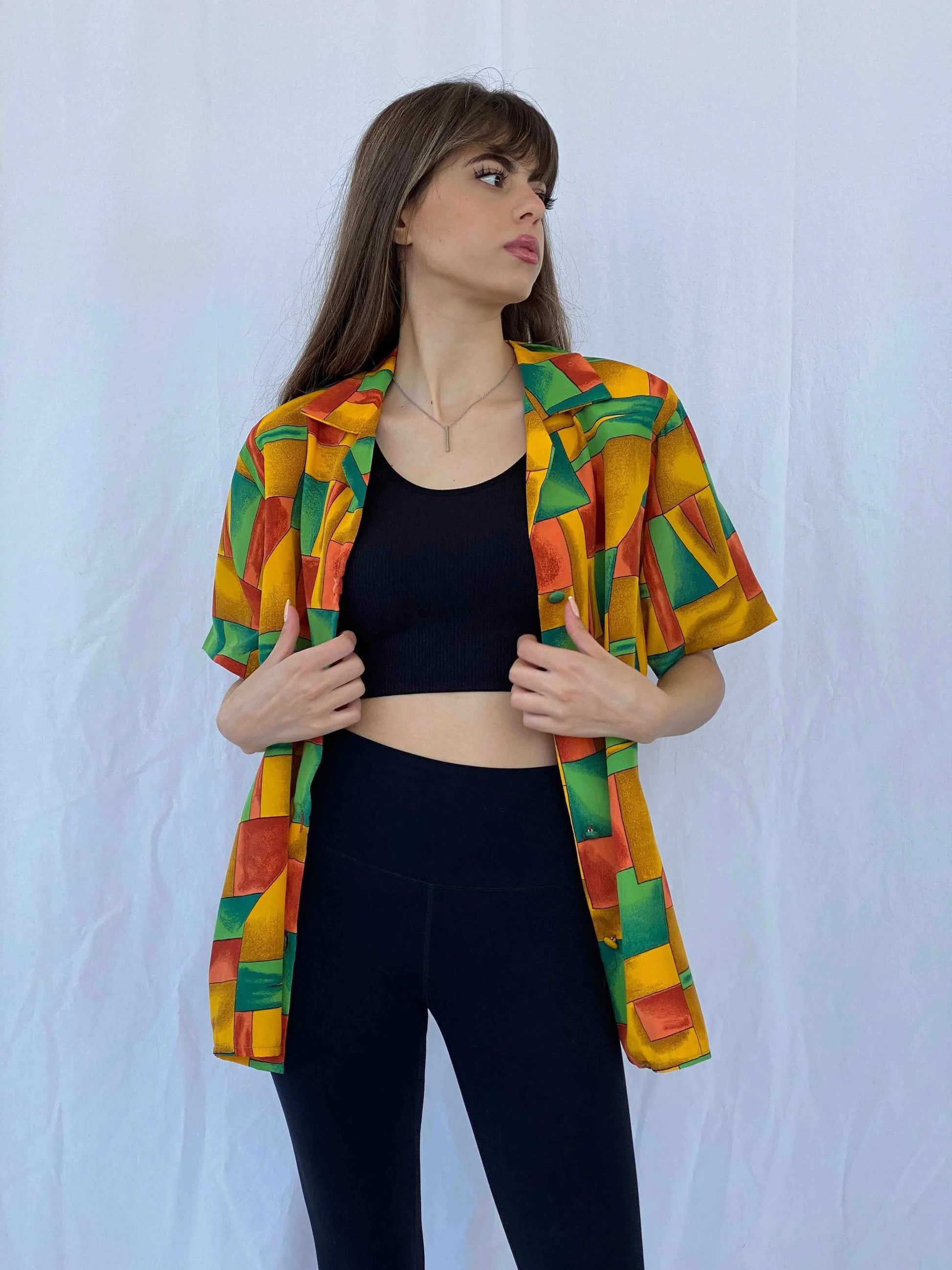 Vintage Fashions by Anita Shirt - Balagan Vintage Half Sleeve Shirt Deals, Mira, multicolored, shirt