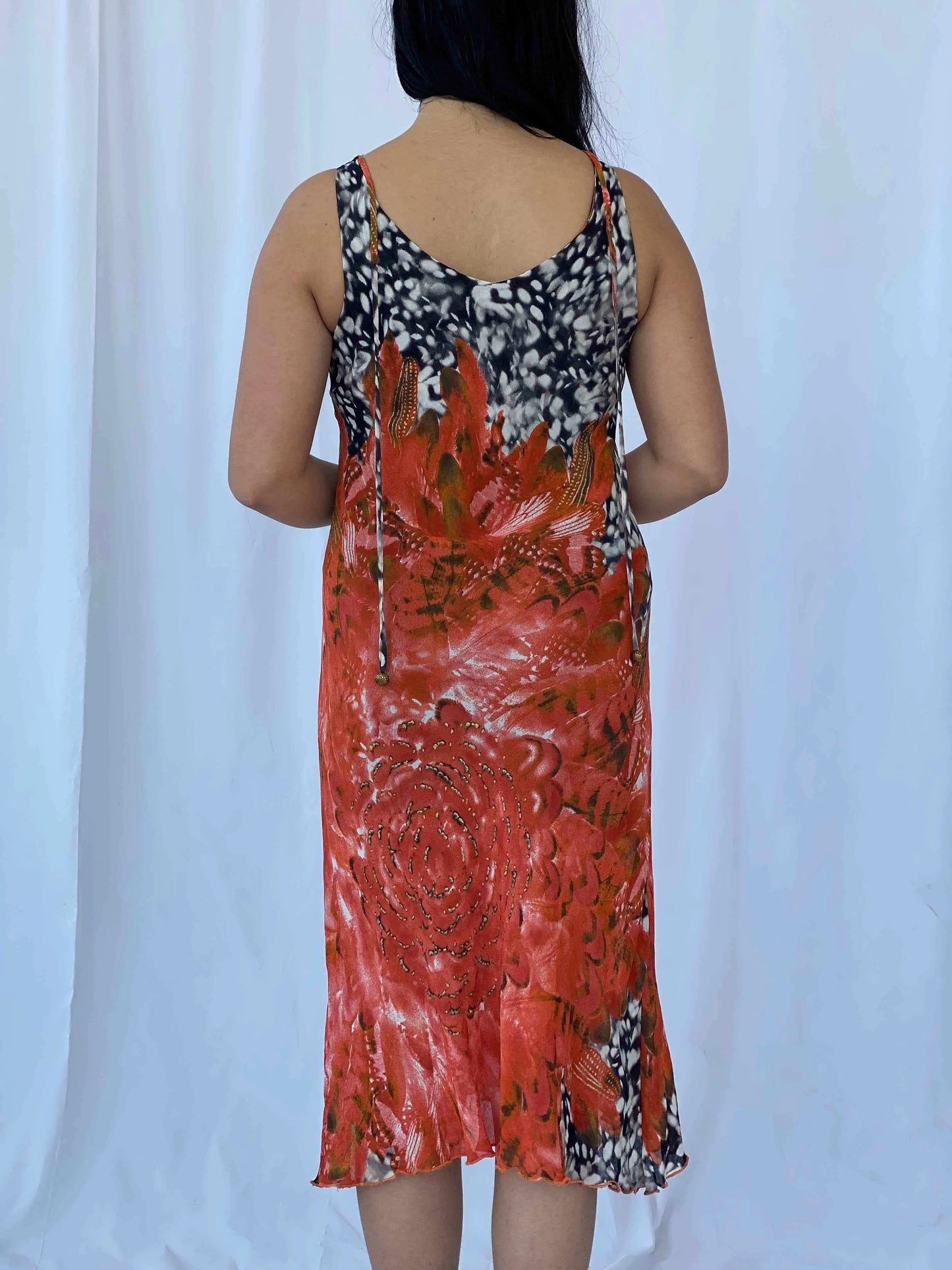 Vintage Floral Midi Dress - Balagan Vintage Deals