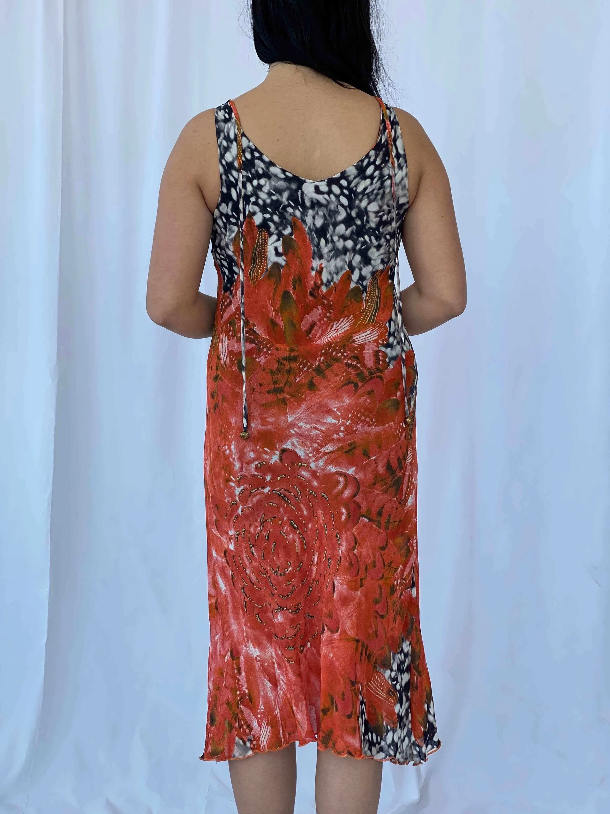 Vintage Floral Midi Dress - Balagan Vintage Deals