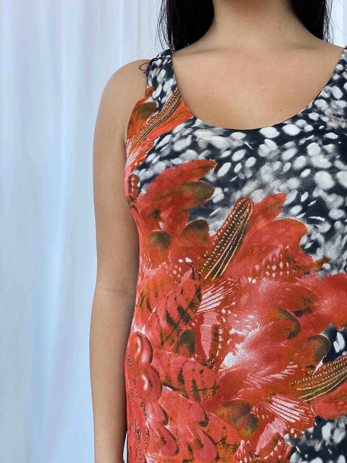 Vintage Floral Midi Dress - Balagan Vintage Deals