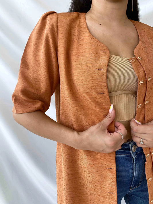 Vintage Handmade Blazer - Balagan Vintage Blazer 00s, 90s, blazer, Coats&Jackets, Deals, formal, formal wear, half sleeve blazer, half sleeve shirt, streetwear, women, women top, Women's Blazers, Y2K