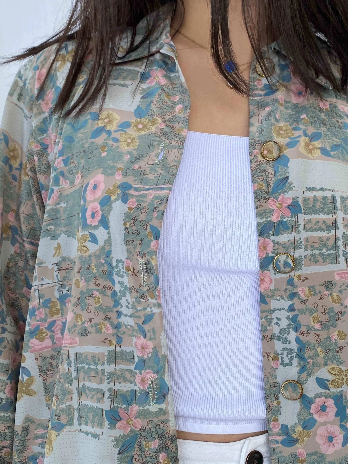 Vintage Handmade Printed Shirt - Balagan Vintage Full Sleeve Shirt 90s, Batoul, Deals, full sleeve shirt, print, printed shirt, shirt