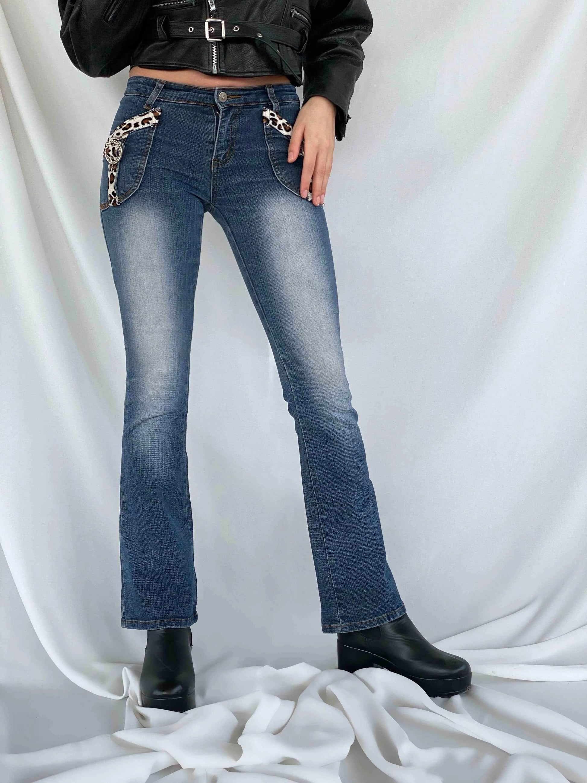 Vintage Maple’s Selfdom Natural Jeans - Balagan Vintage Jeans 00s, denim, flare jeans, jeans, low rise jeans, streetwear, vintage, women, women jeans, Y2K
