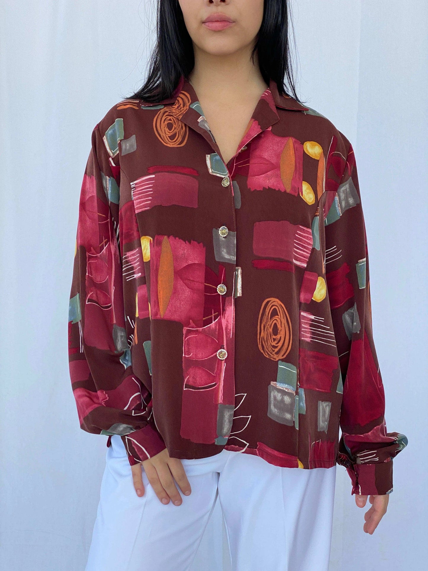 Vintage Printed Shirt - Balagan Vintage Full sleeve Shirt 90s, Deals, full sleeve shirt, printed shirt