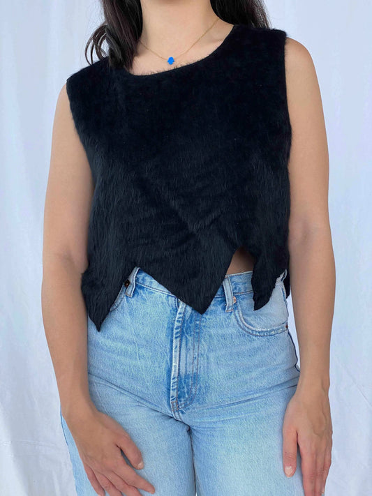 Vintage QBM Fashion Top - Balagan Vintage Sleeveless Top Batoul, cropped, Deals, sleeveless top