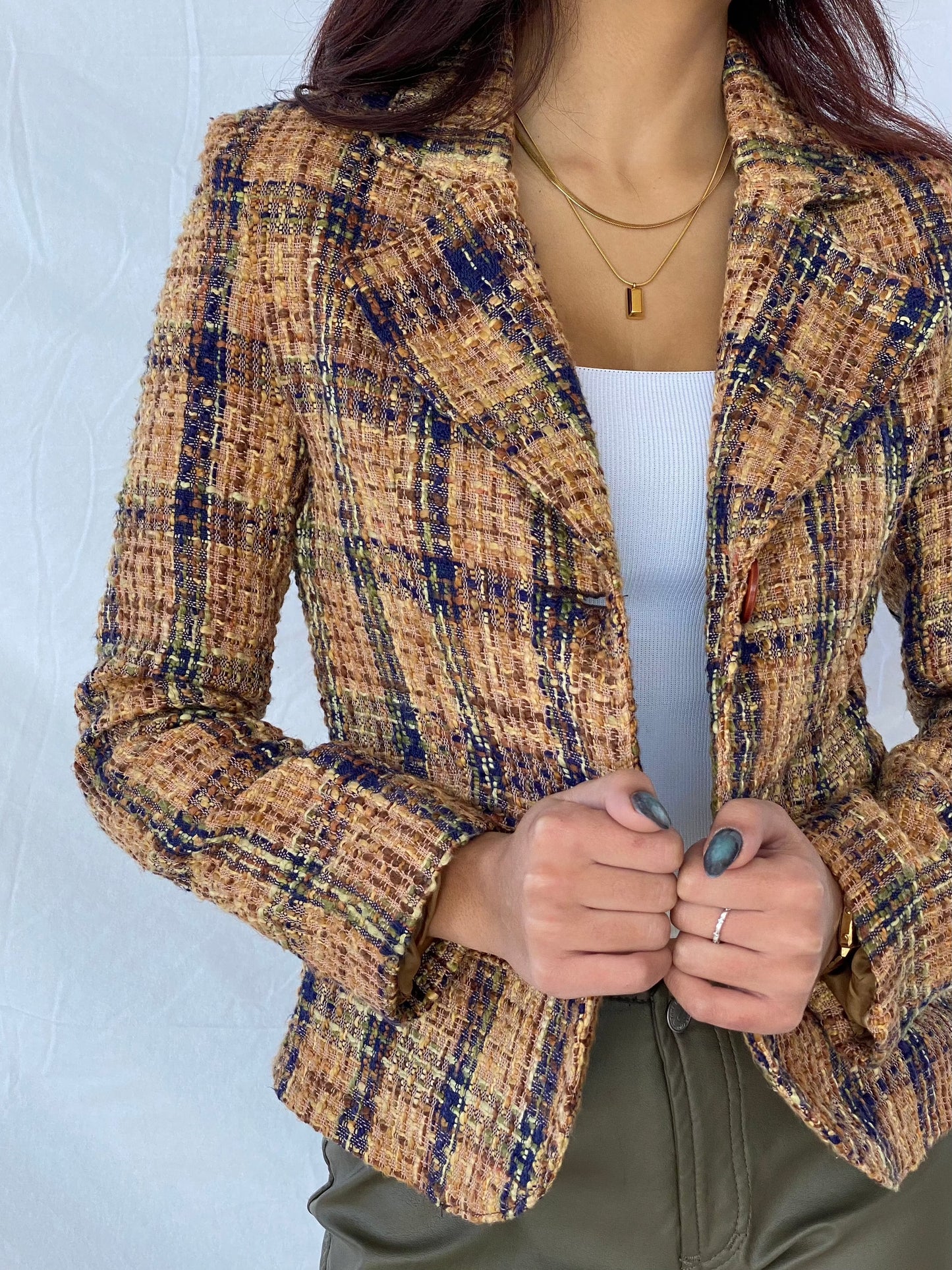 Vintage RE FOCUS Blazer - Balagan Vintage Blazer 90s, blazer, Coats&Jackets, Deals, knitted, outerwear, vintage, Women's Blazers