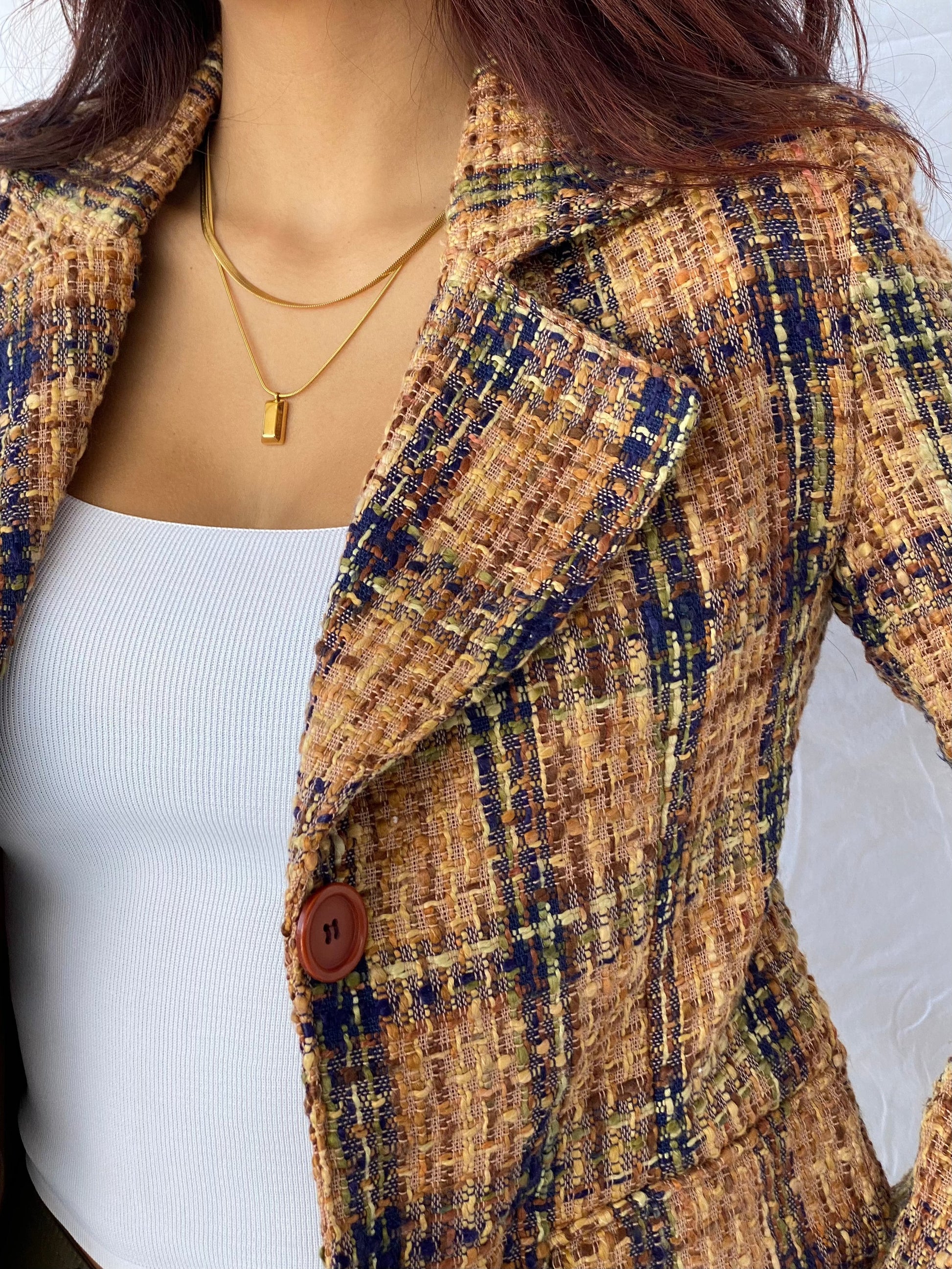 Vintage RE FOCUS Blazer - Balagan Vintage Blazer 90s, blazer, Coats&Jackets, Deals, knitted, outerwear, vintage, Women's Blazers