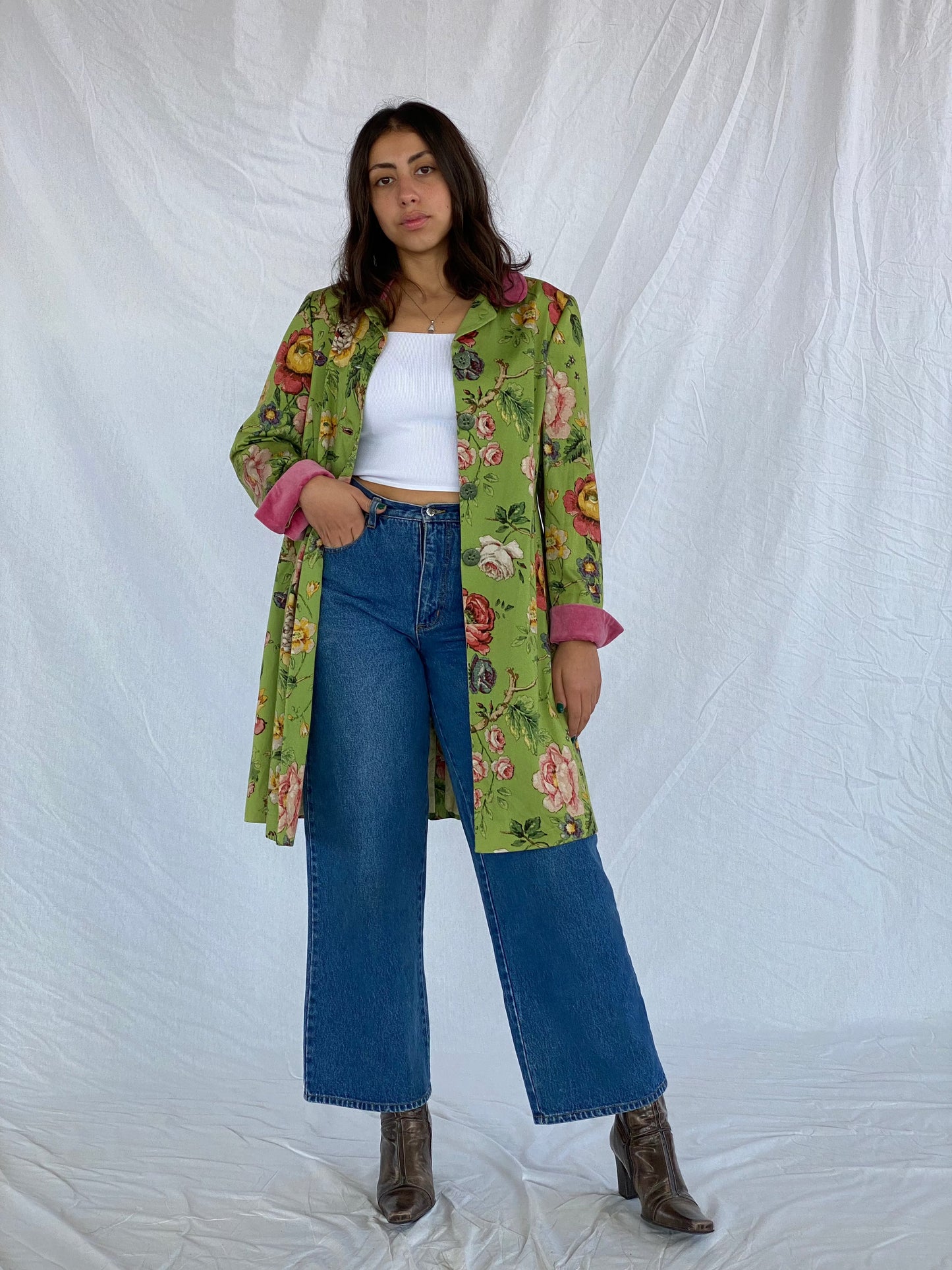Vintage RIANI Light Coat - Balagan Vintage Coat 90s, coat, floral print, outerwear, vintage, vintage coat