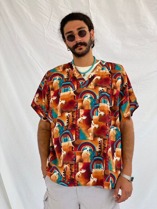 Vintage S.C.R.U.B.S. Scrub Top - Balagan Vintage Scrub Afro print, crazy print, Deals, retro, Scrub, vintage