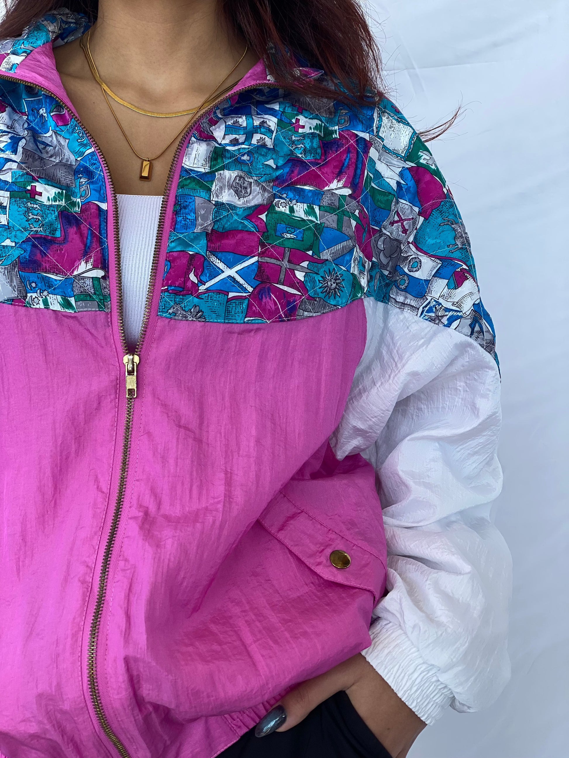 Vintage Solare Sporta Windbreaker Jacket - Balagan Vintage Windbreaker Jacket 90s, Coats&Jackets, jacket, nylon, outerwear, vintage, windbreaker, windbreaker jacket, Women's Windbreaker Jackets