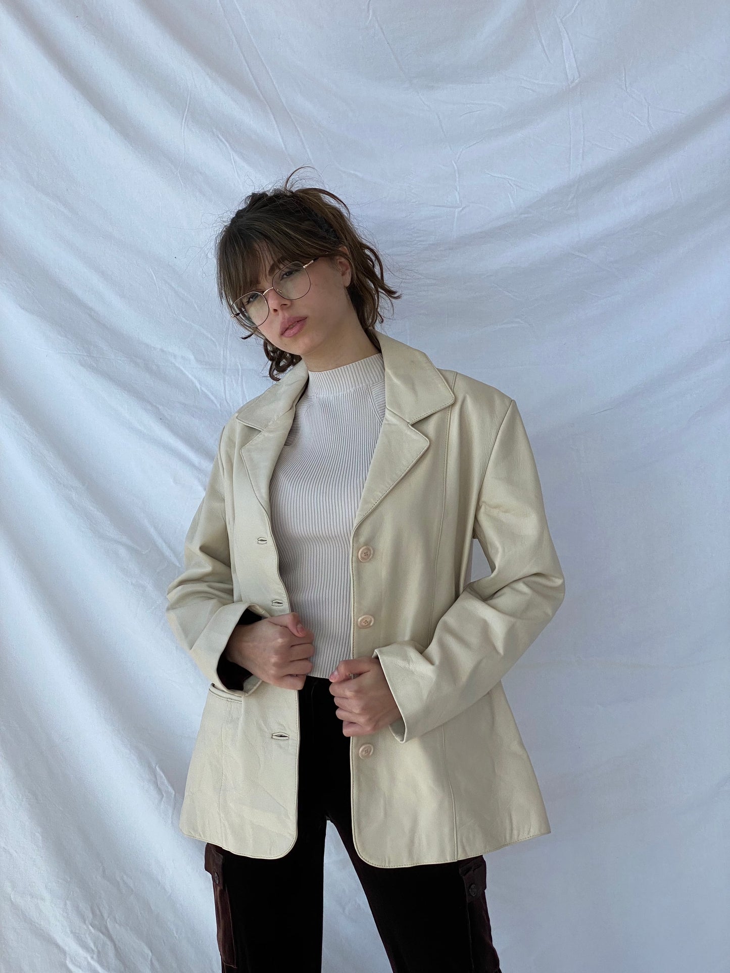 Vintage TEODEM London Genuine Leather Blazer - Balagan Vintage Leather Blazer genuine leather, genuine leather jacket, leather jacket, red leather