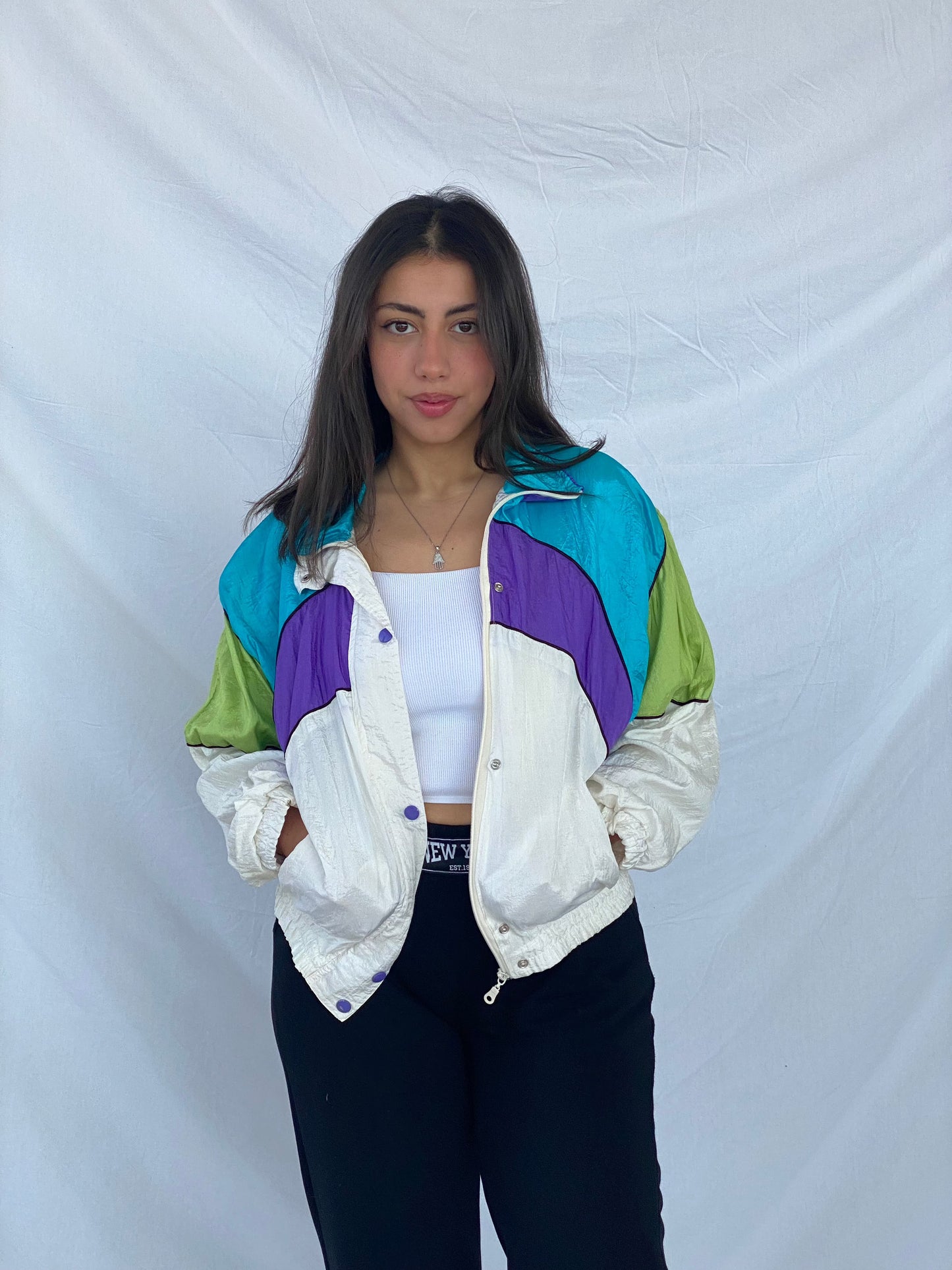 Vintage Wear 28 Seen Windbreaker Jacket - Balagan Vintage Windbreaker Jacket 90s, Coats&Jackets, jacket, nylon, outerwear, vintage, windbreaker, windbreaker jacket, Women's Windbreaker Jackets