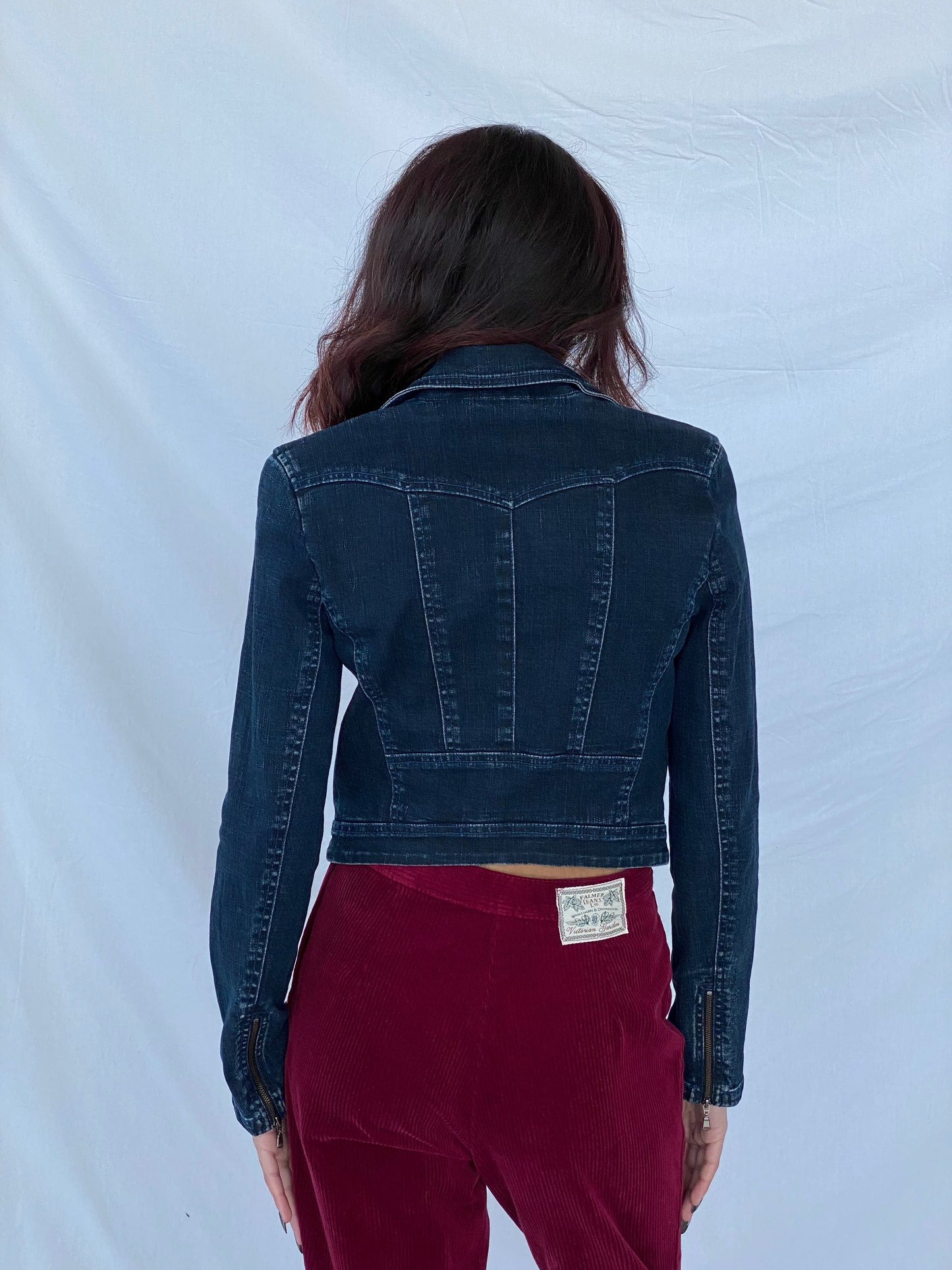 Vintage Y2K Amass Cropped Denim Jacket - Balagan Vintage Denim Jacket 00s, 90s, Coats&Jackets, Deals, denim, outerwear, vintage, Women's Denim Jackets