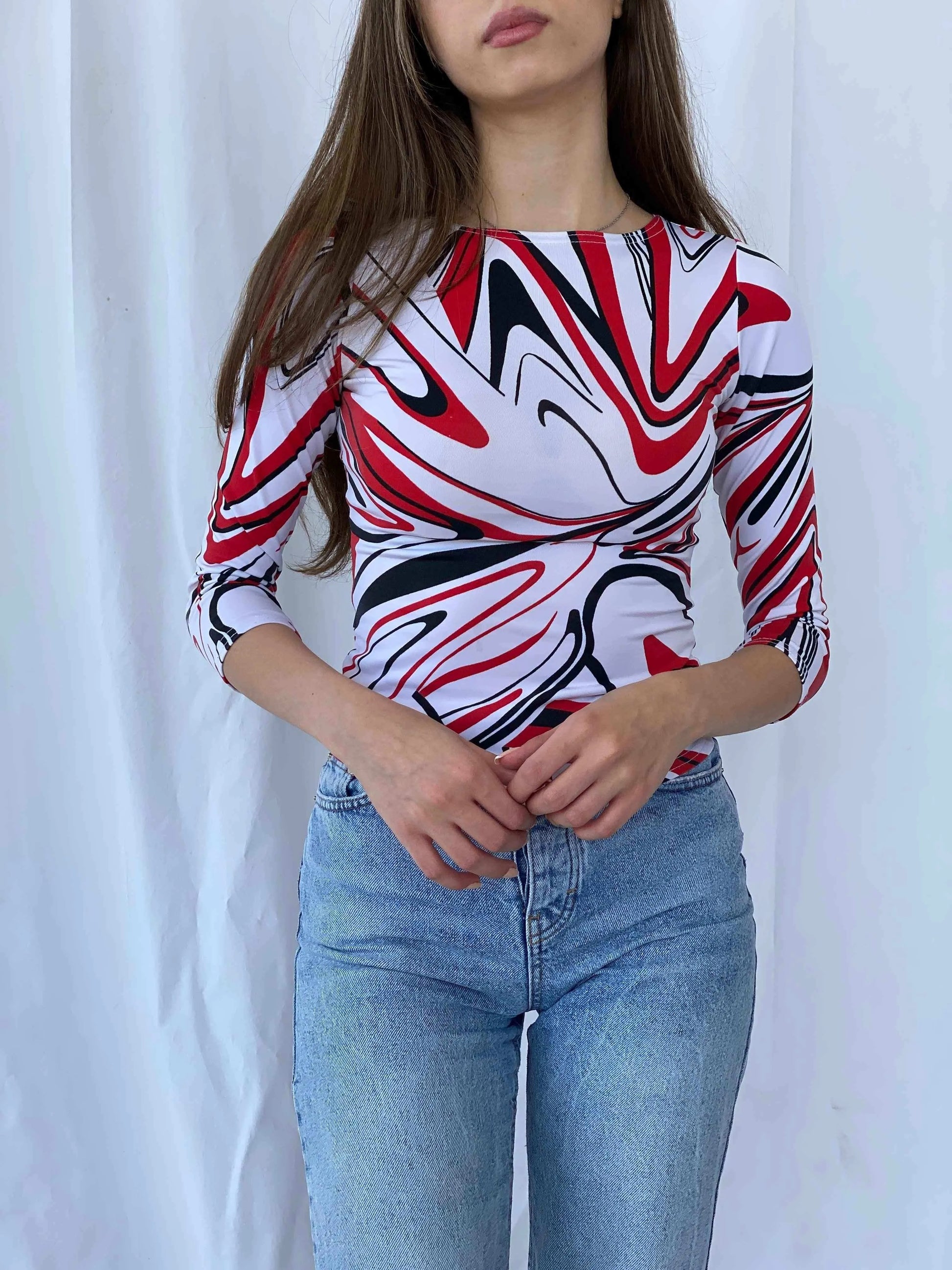 Vintage Y2K Clock House Top - Balagan Vintage Full Sleeve Top 00s, 90s, full sleeve top, Mira