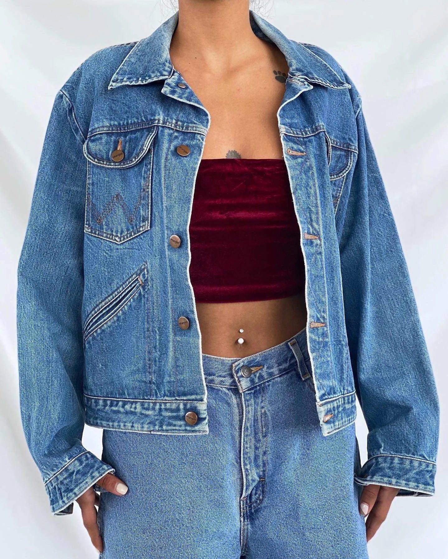 Wrangler Denim Jacket - Balagan Vintage Denim Jacket Coats&Jackets, Deals, denim, Women's Denim Jackets