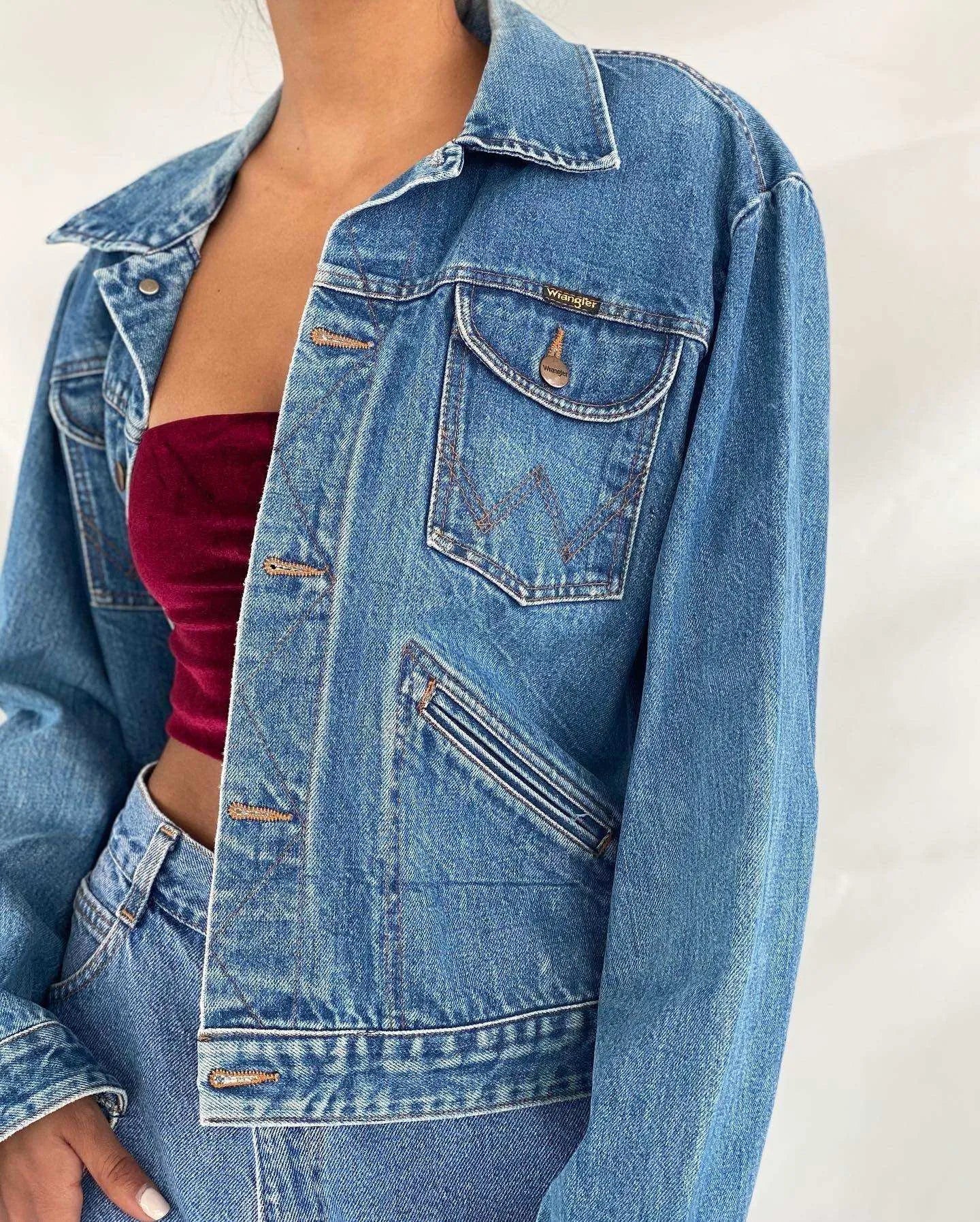 Wrangler Denim Jacket - Balagan Vintage Denim Jacket Coats&Jackets, Deals, denim, Women's Denim Jackets