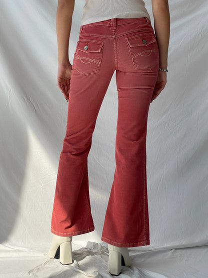 00s Mossimo Denim Pink Mid-Rise Flare Leg Corduroy Pants - 36EUR - Balagan Vintage Corduroy Pants 00s, corduroy pants, Syntia, winter