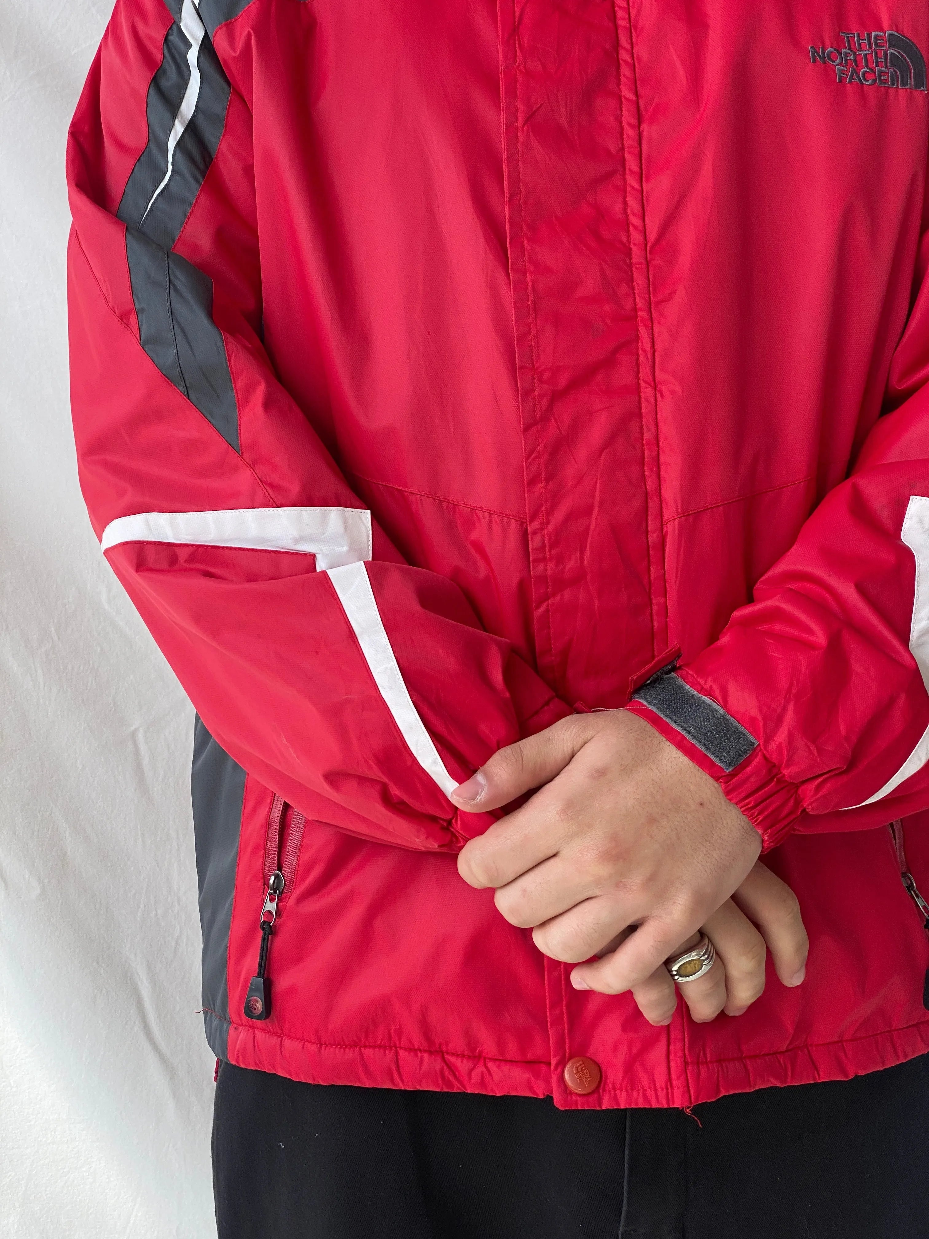 00s The North Face Summit Series Red & Grey Men’s Jacket - XL - Balagan Vintage Jacket 90s, consignment, Dana, Hamza, leather blazer, Tasnimk, windbreaker, winter