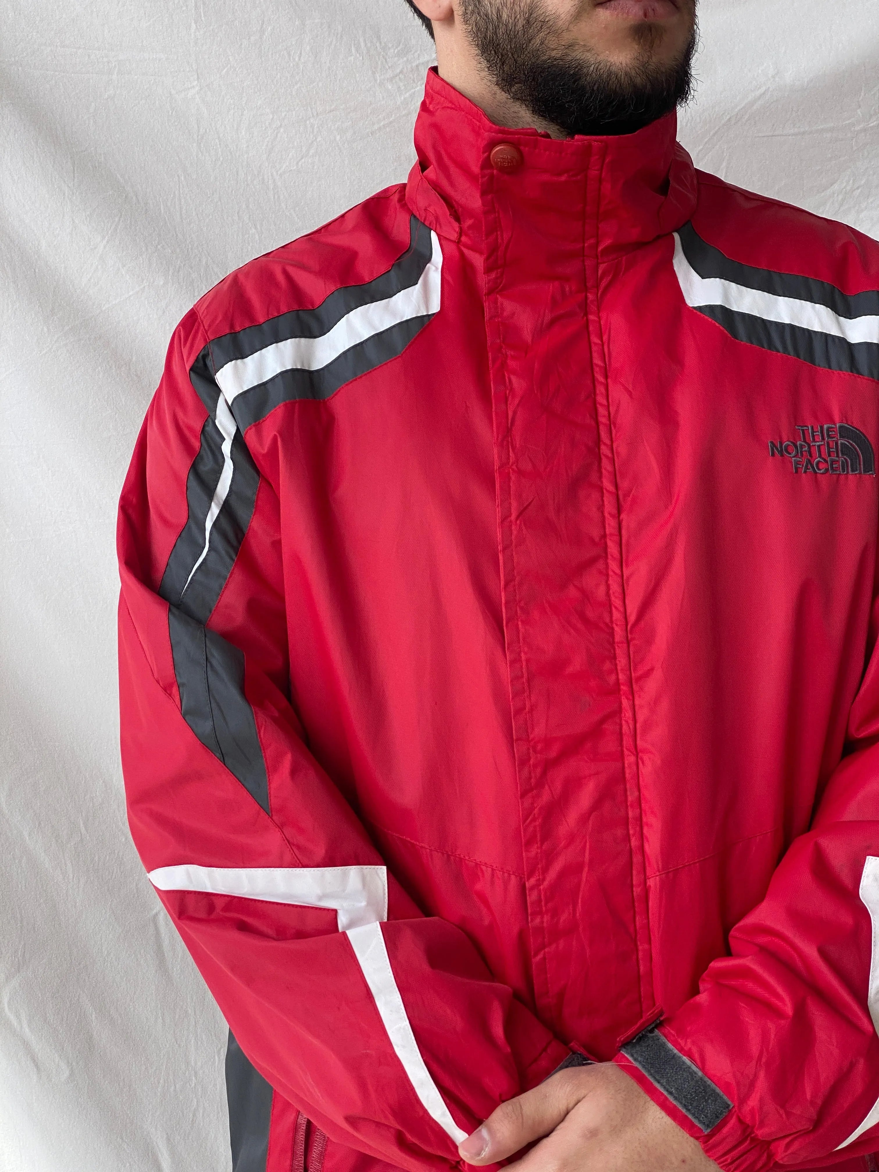 00s The North Face Summit Series Red & Grey Men’s Jacket - XL - Balagan Vintage Jacket 90s, consignment, Dana, Hamza, leather blazer, Tasnimk, windbreaker, winter