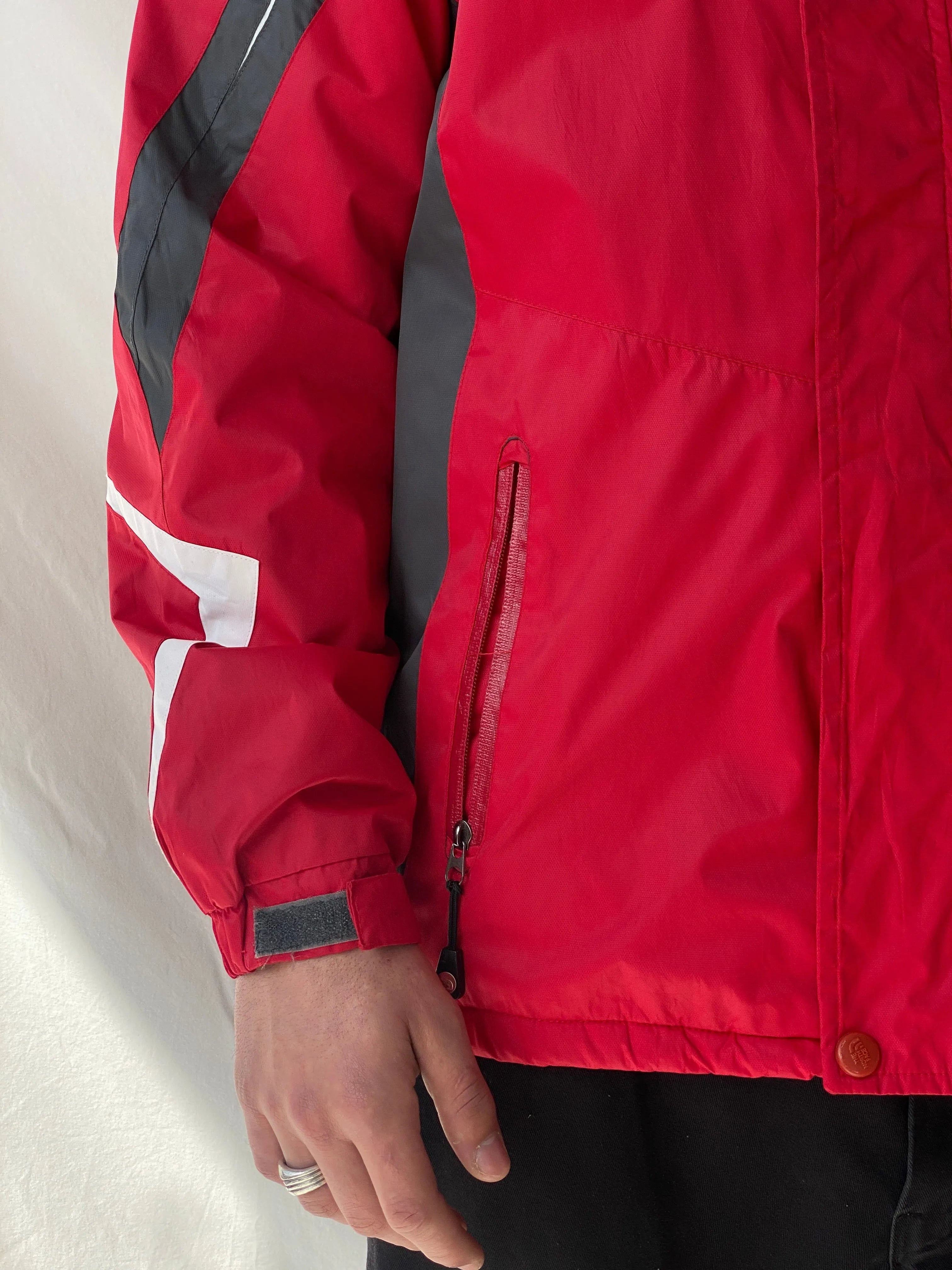 00s The North Face Summit Series Red & Grey Men’s Jacket - XL - Balagan Vintage Jacket 90s, consignment, Dana, Hamza, leather blazer, Tasnimk, windbreaker, winter