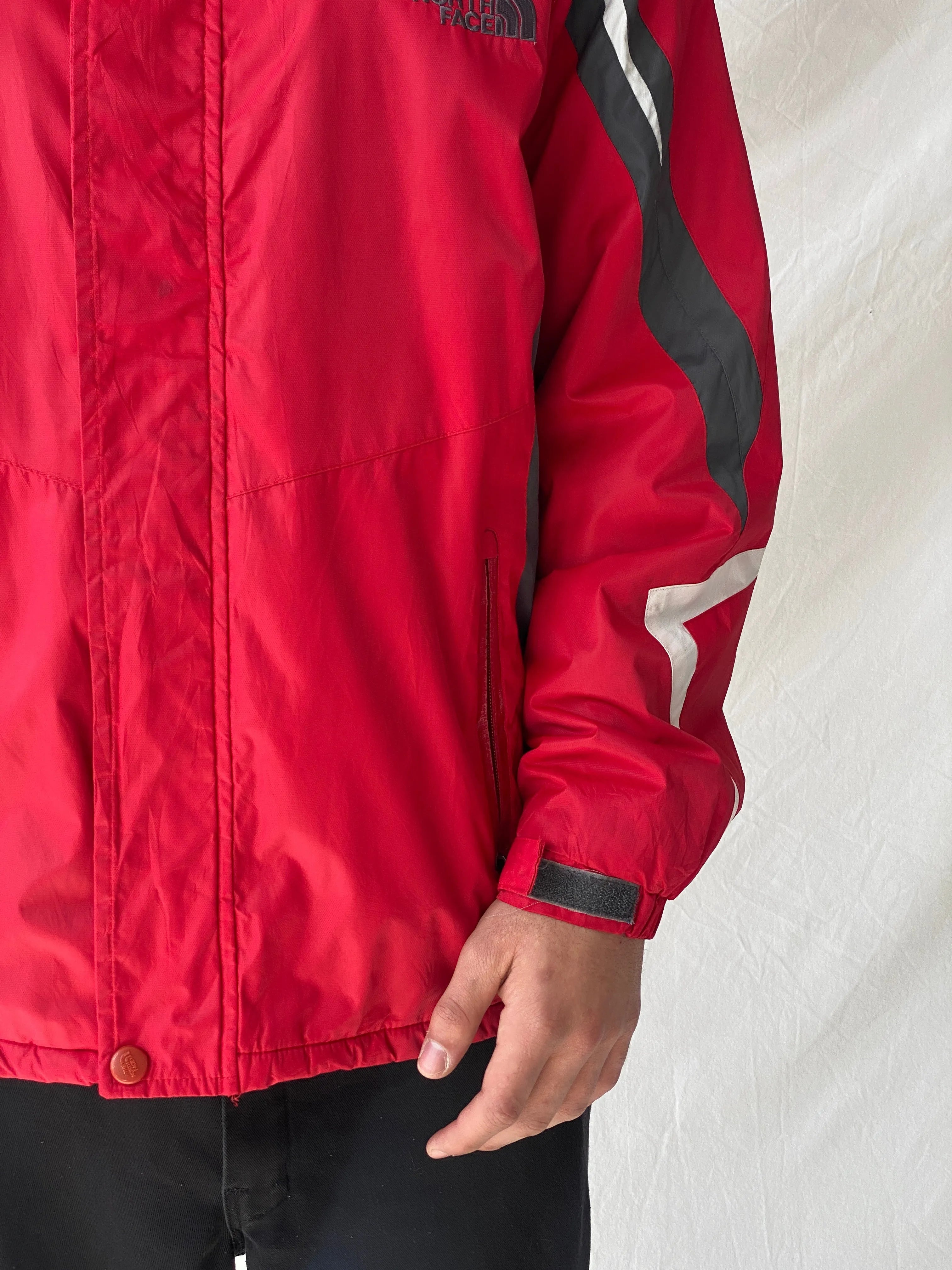 00s The North Face Summit Series Red & Grey Men’s Jacket - XL - Balagan Vintage Jacket 90s, consignment, Dana, Hamza, leather blazer, Tasnimk, windbreaker, winter