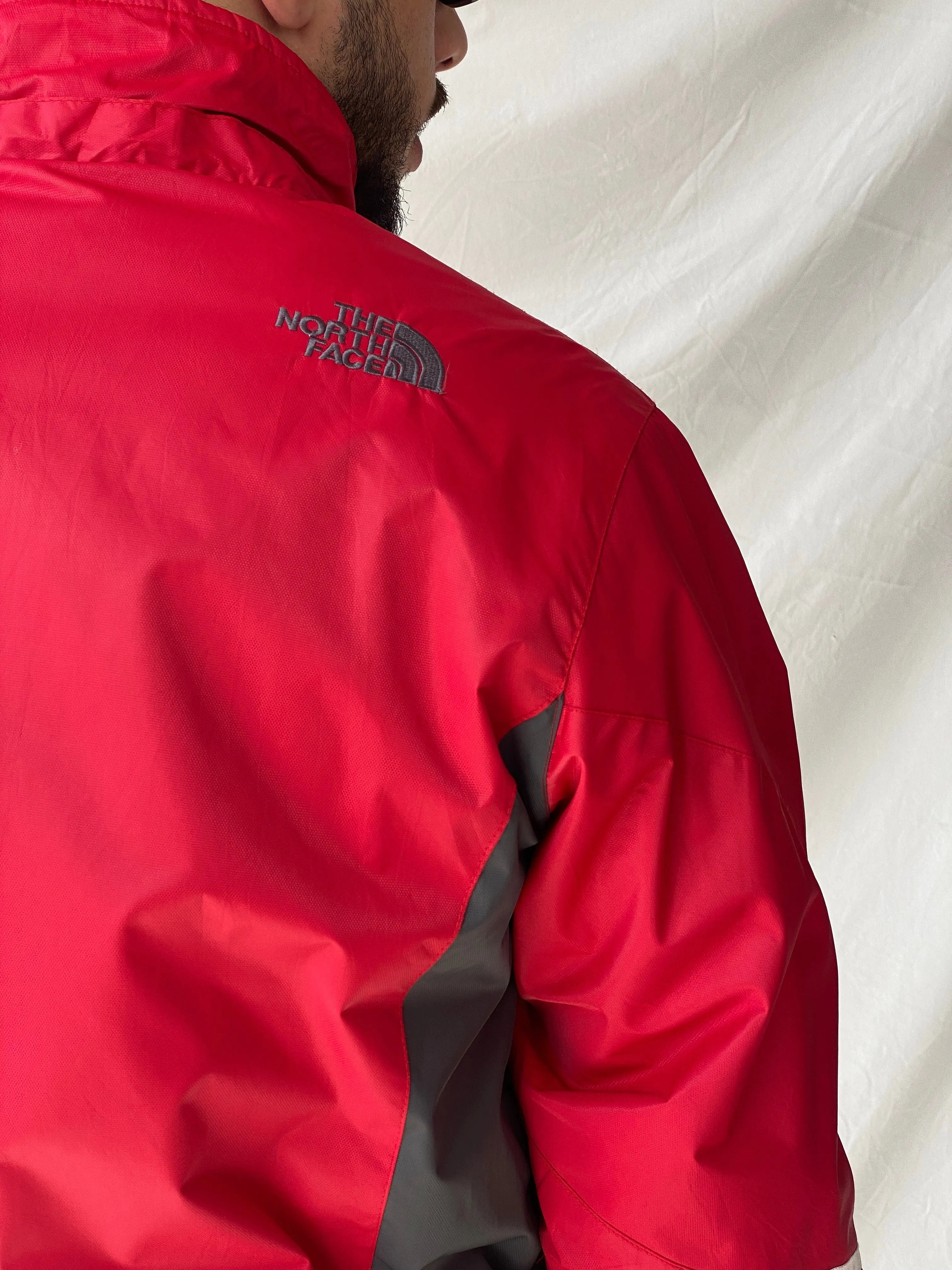 00s The North Face Summit Series Red & Grey Men’s Jacket - XL - Balagan Vintage Jacket 90s, consignment, Dana, Hamza, leather blazer, Tasnimk, windbreaker, winter