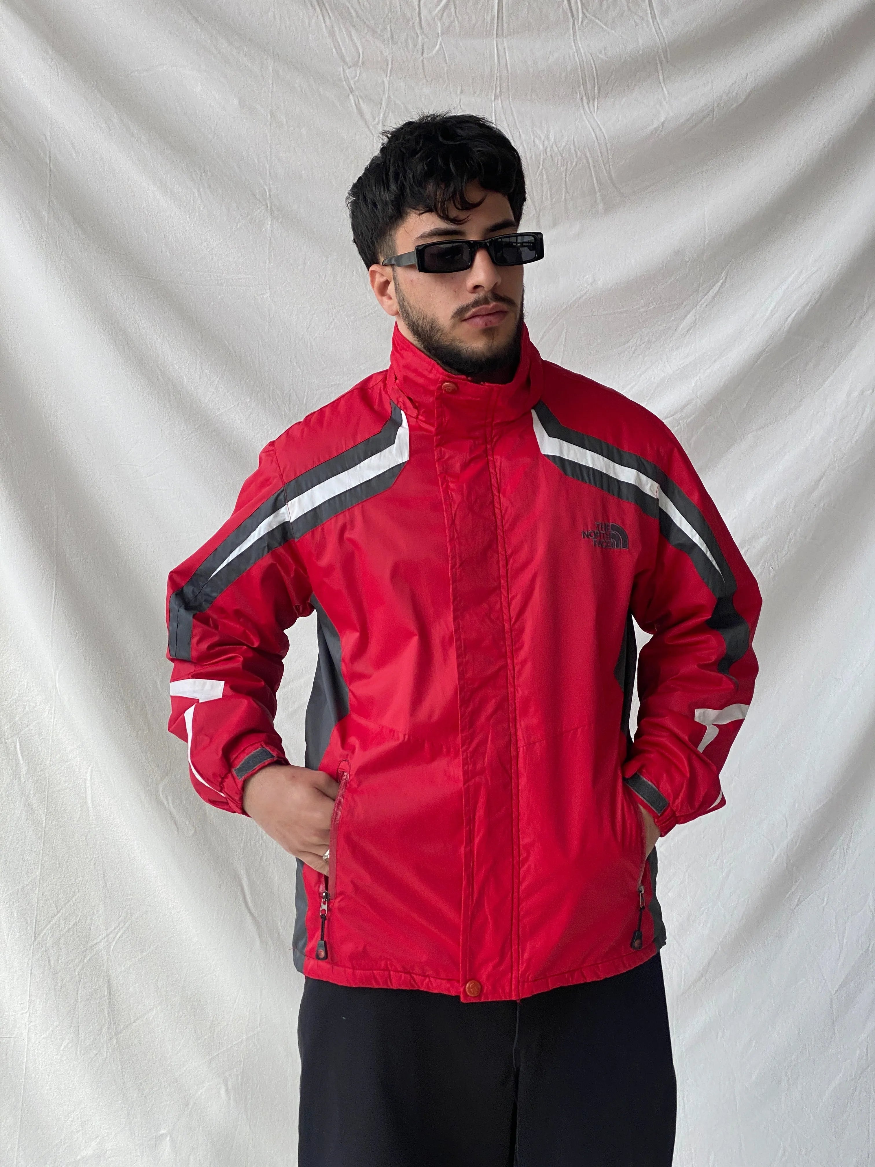 00s The North Face Summit Series Red & Grey Men’s Jacket - XL - Balagan Vintage Jacket 90s, consignment, Dana, Hamza, leather blazer, Tasnimk, windbreaker, winter