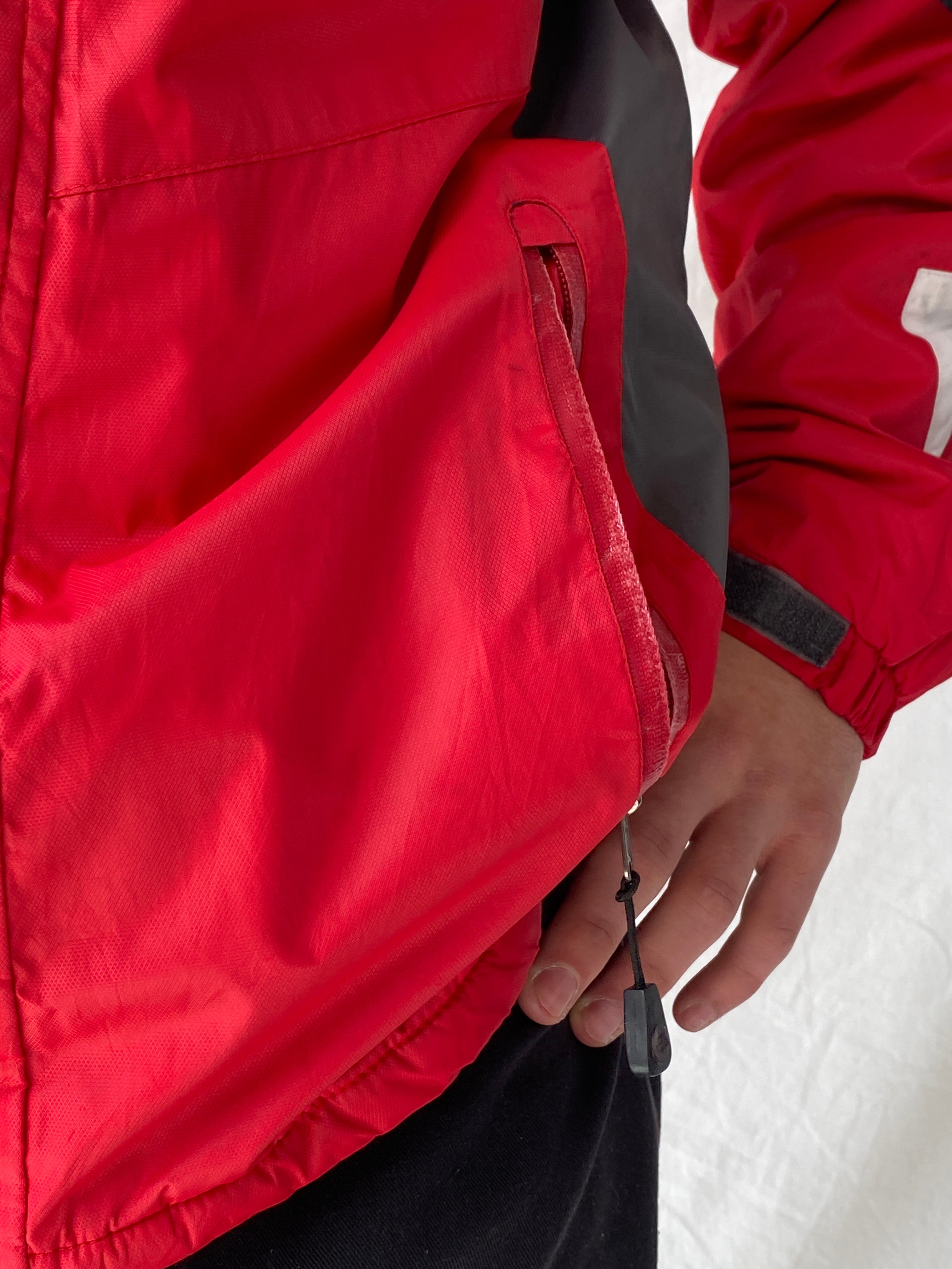 00s The North Face Summit Series Red & Grey Men’s Jacket - XL - Balagan Vintage Jacket 90s, consignment, Dana, Hamza, leather blazer, Tasnimk, windbreaker, winter