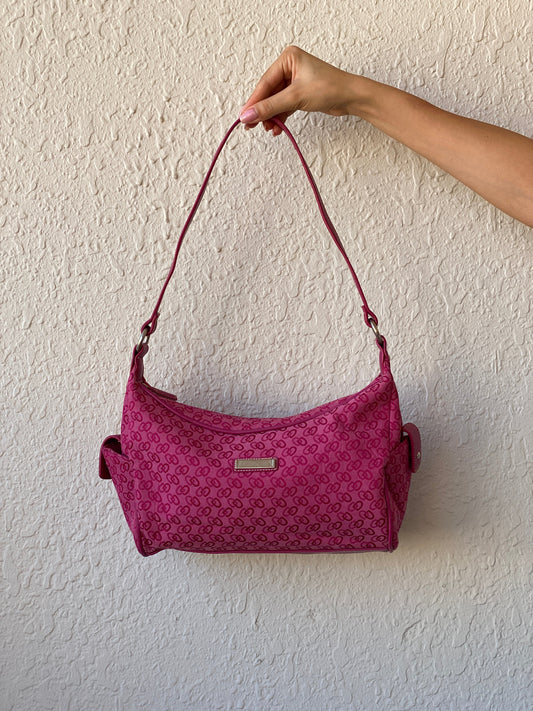 00s Y2K Pink Shoulder Bag With Pockets On The Side - Balagan Vintage Shoulder Bag 00s, 90s, bag, NEW IN, shoulder bag, Y2K