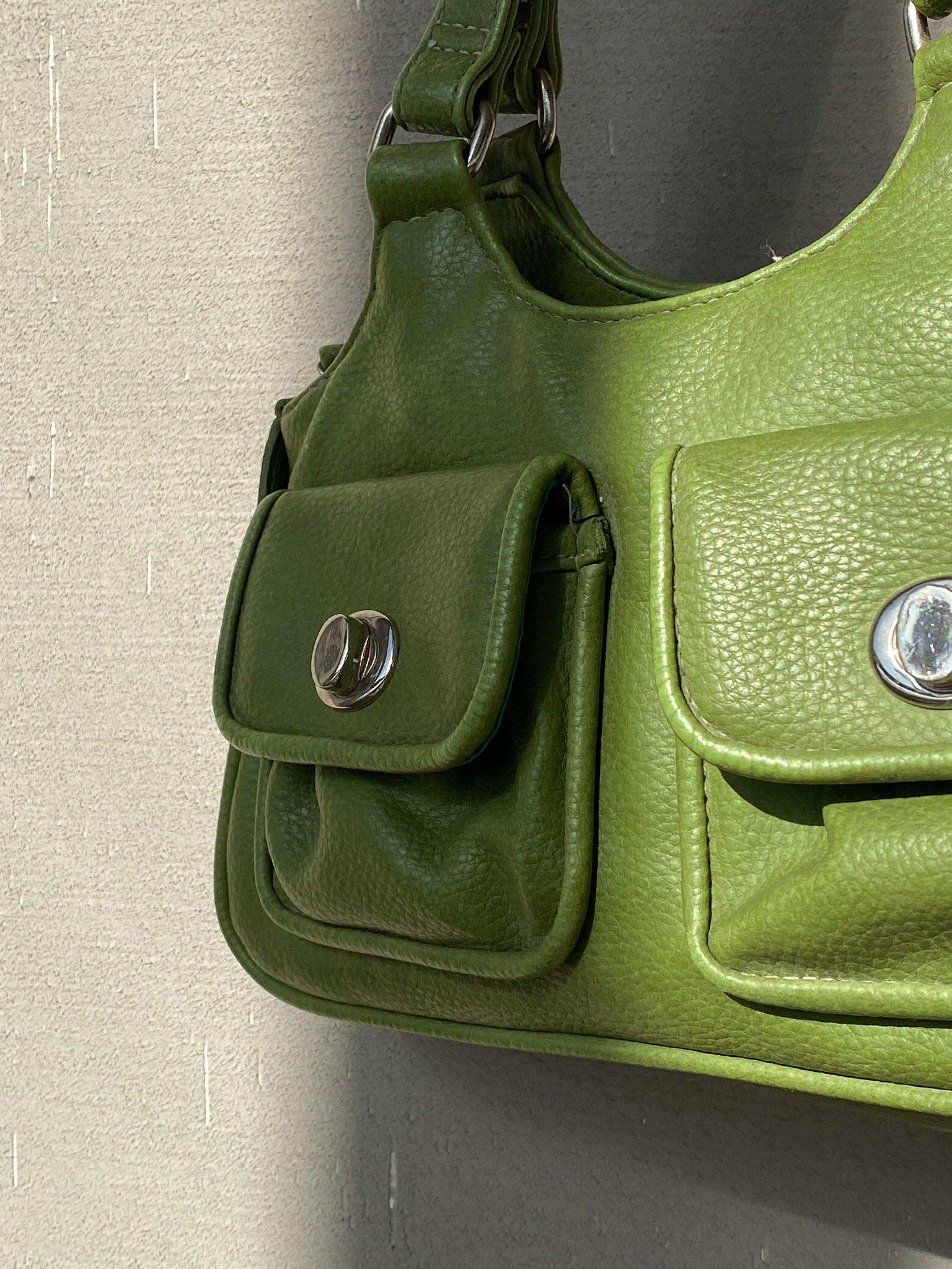 Vintage Y2K Frankie & Johnnie Green Handbag - Balagan Vintage Handbags 00s, handbag, shoulder bag