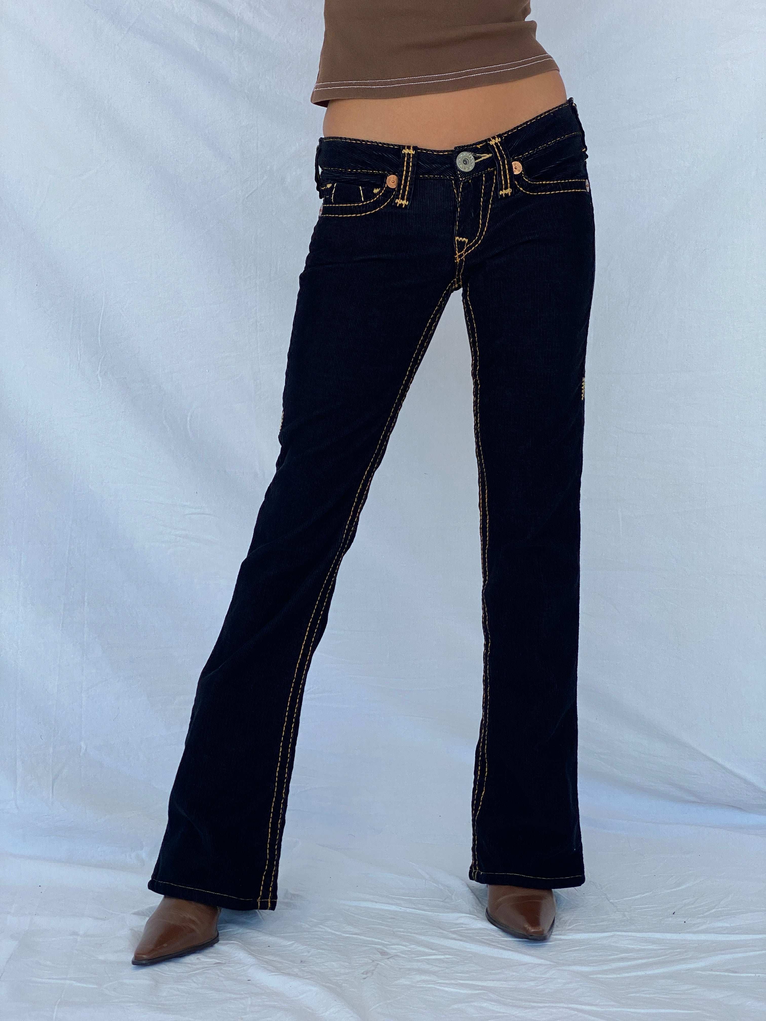 Vintage True Religion Corduroy Low Rise Pants - Balagan Vintage Corduroy Pants 00s, 90s, corduroy pants, Tojan