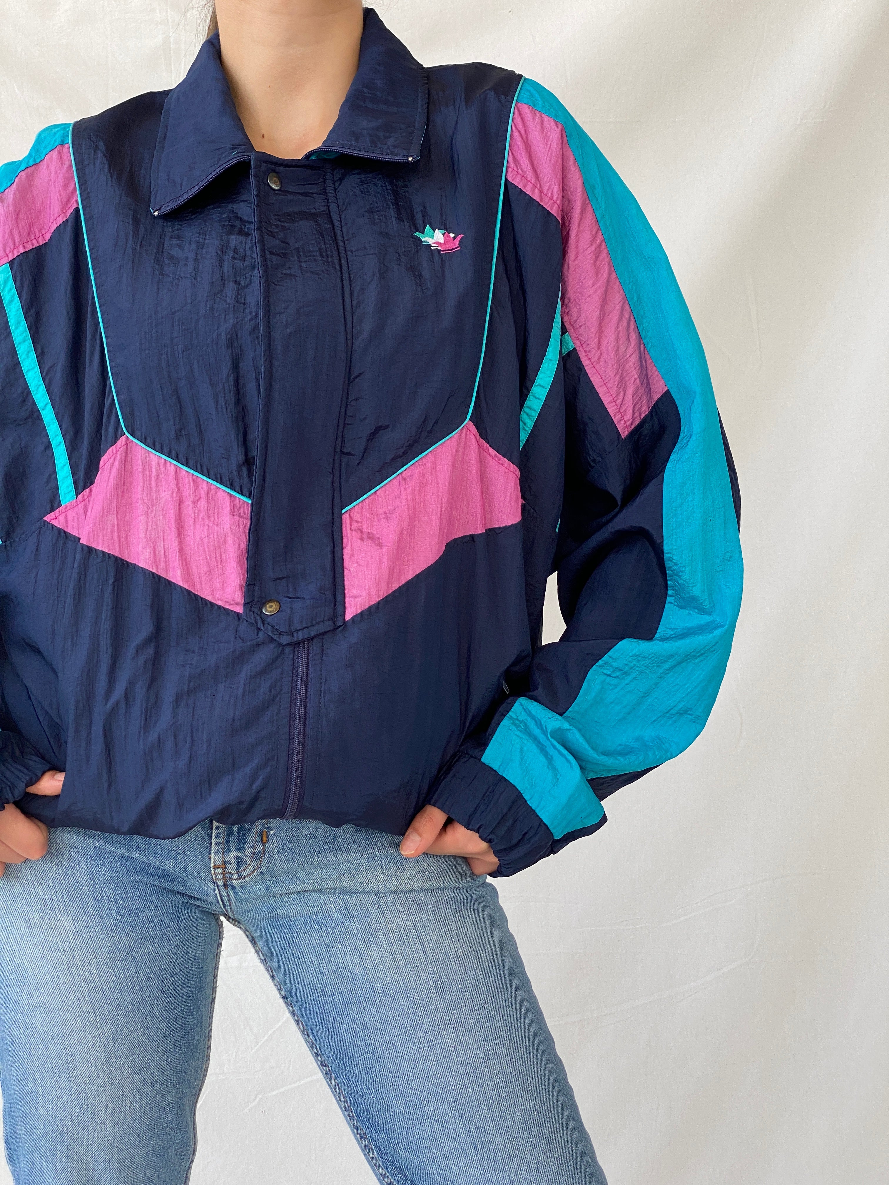 Vintage 90s Jesus Goldero Windbreaker Jacket - M